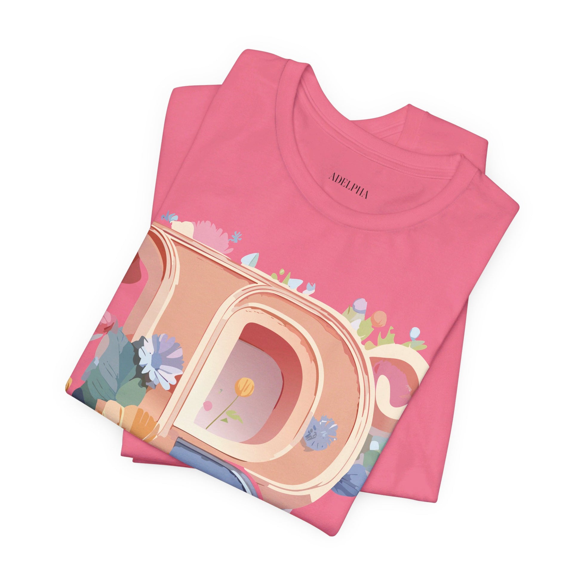 Natural Cotton Tee Shirt - Letters Collection - R Printify