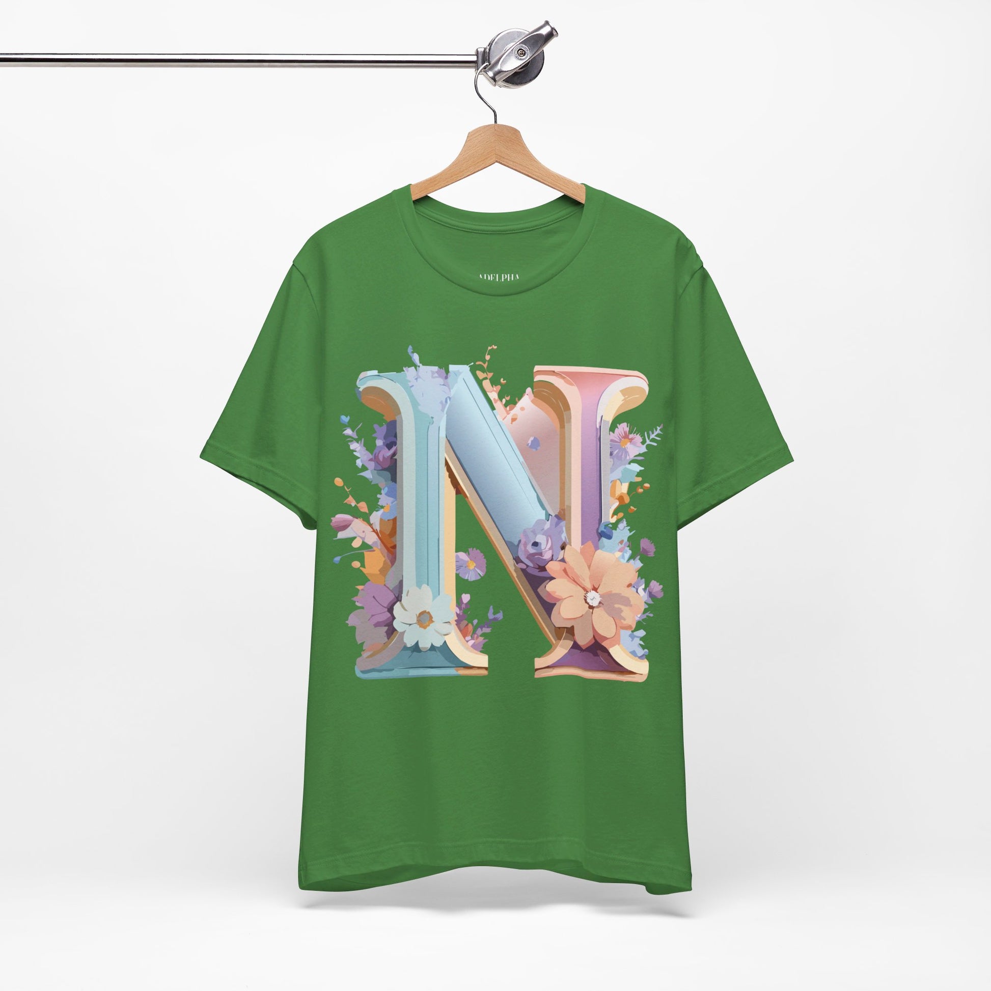 Natural Cotton Tee Shirt - Letters Collection - N Printify