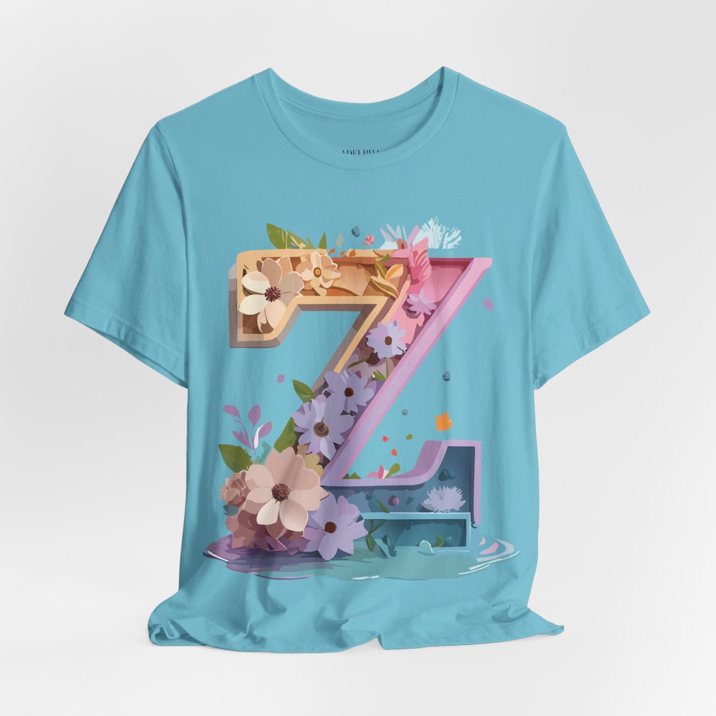 Natural Cotton Tee Shirt - Letters Collection - Z Printify