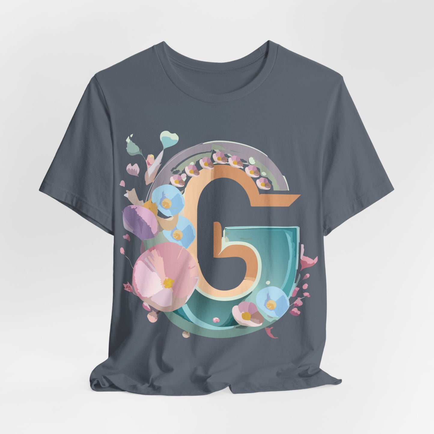 Natural Cotton Tee Shirt - Letters Collection - G Printify