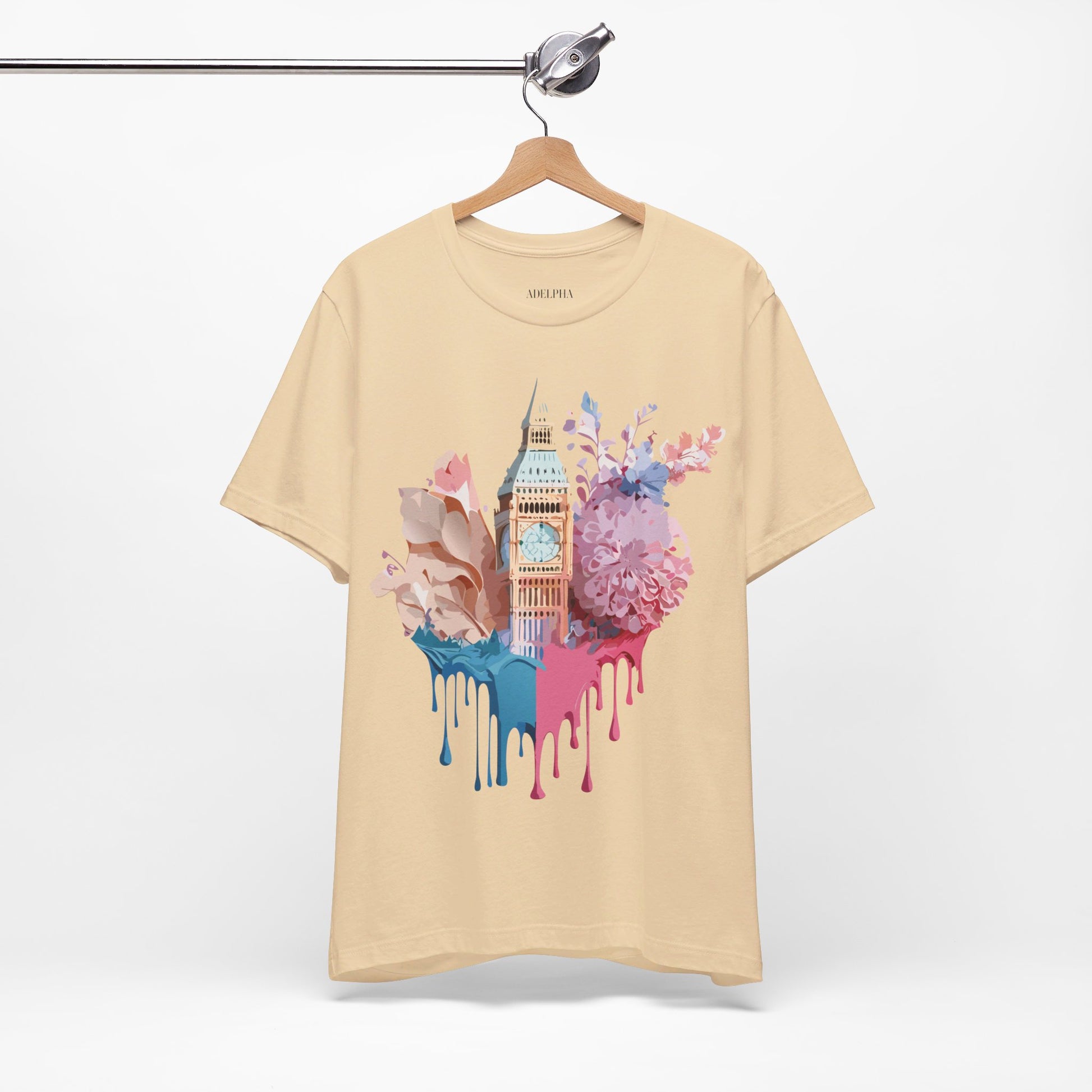 Natural Cotton Tee Shirt - Beautiful Places Collection - London Printify