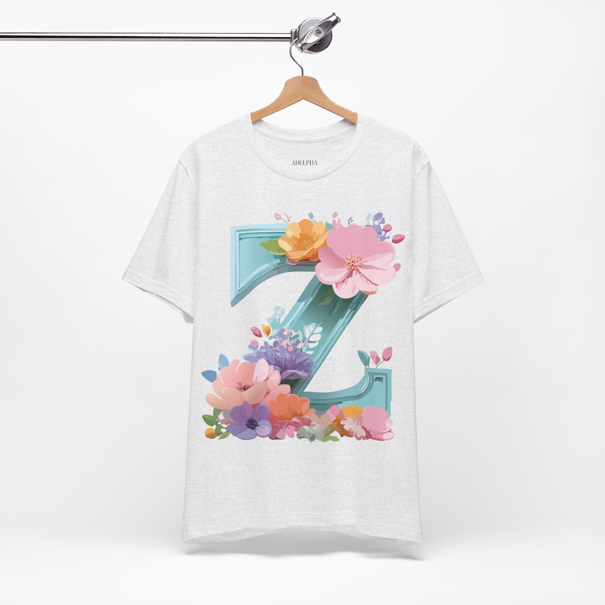Natural Cotton Tee Shirt - Letters Collection - Z Printify