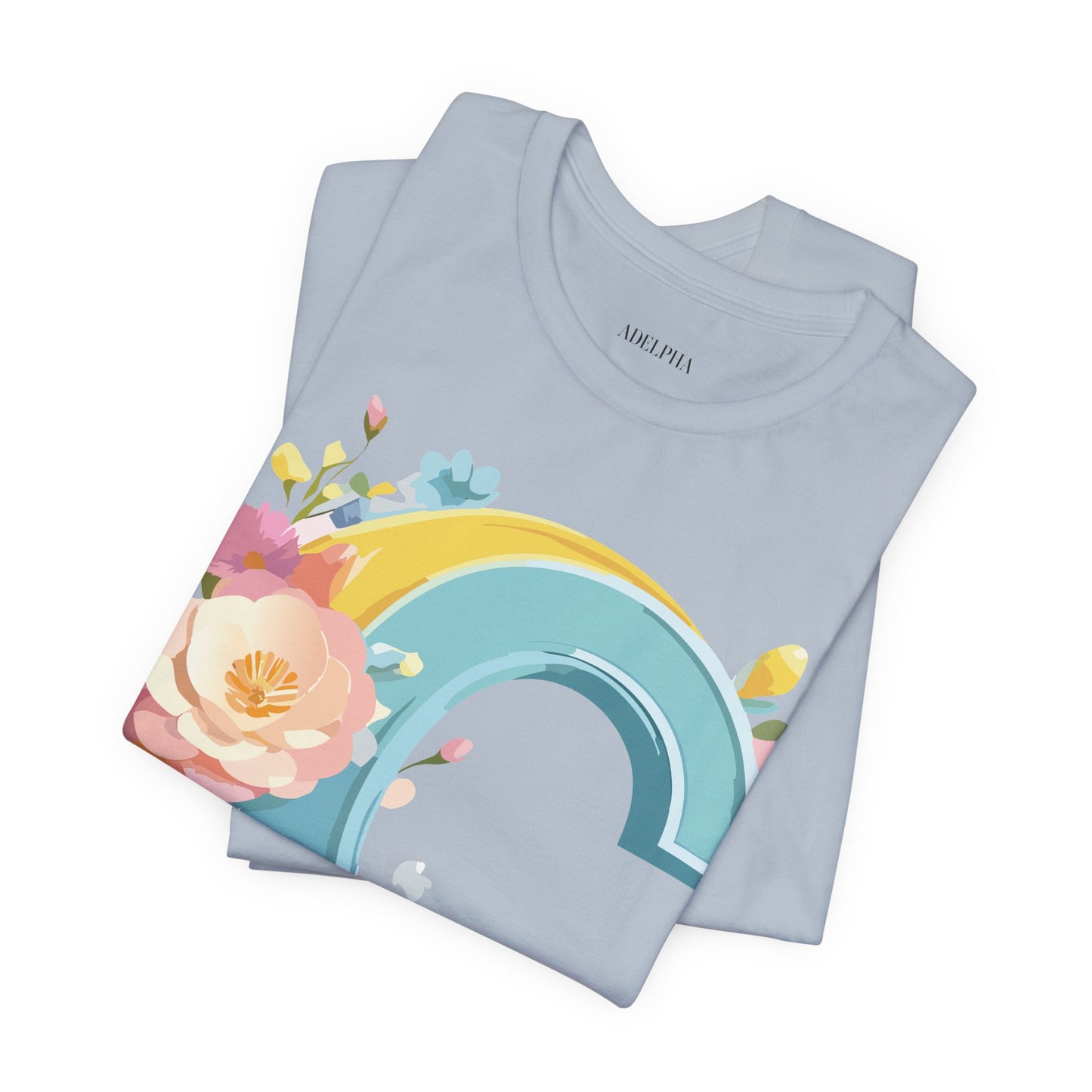 Natural Cotton Tee Shirt - Letters Collection - C Printify