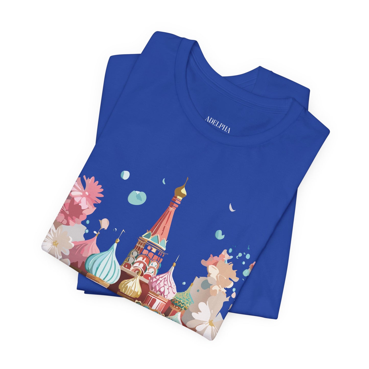 Natural Cotton Tee Shirt - Beautiful Places Collection - Moscow Printify