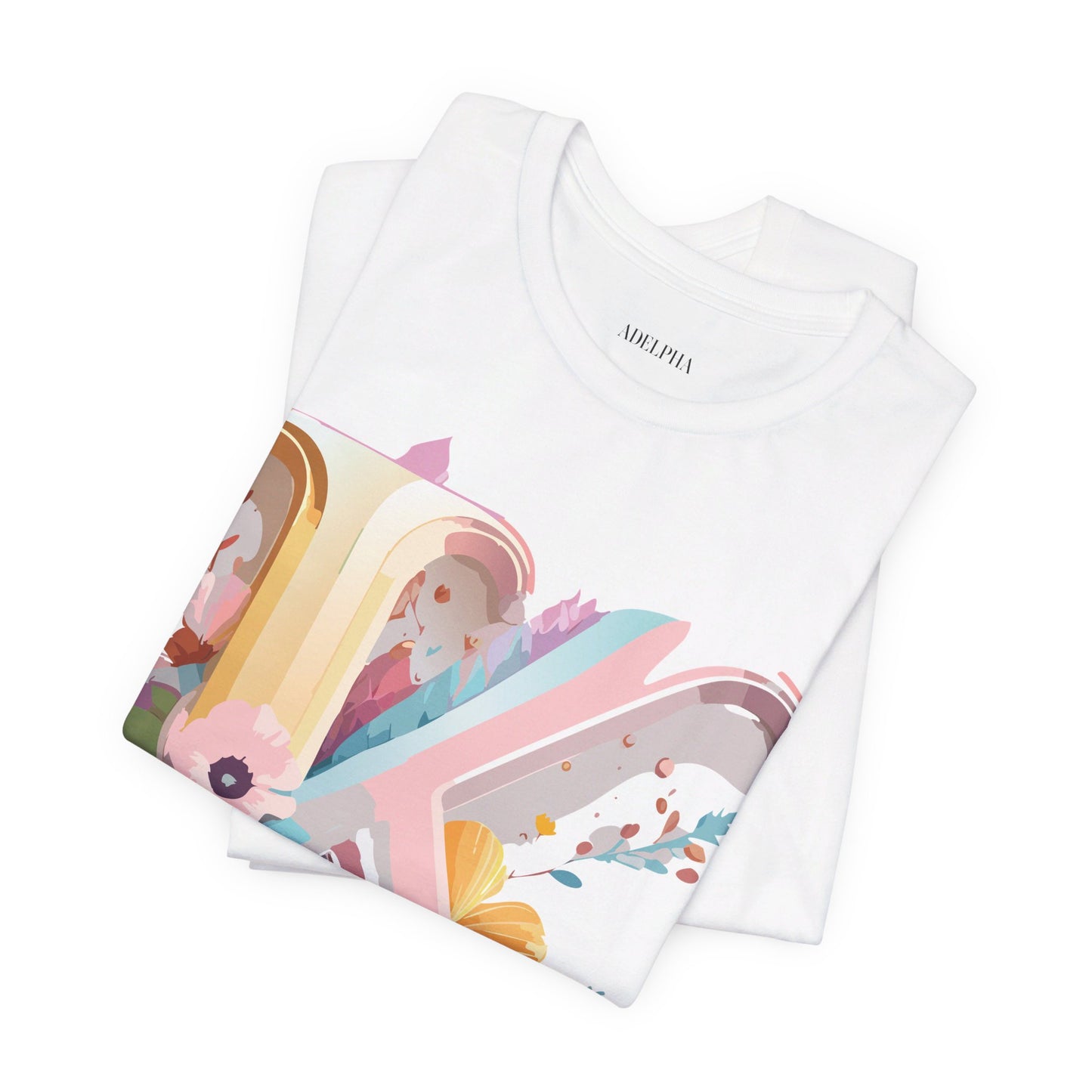 Natural Cotton Tee Shirt - Letters Collection - K Printify
