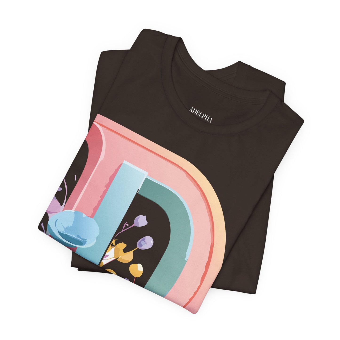 Natural Cotton Tee Shirt - Letters Collection - D Printify