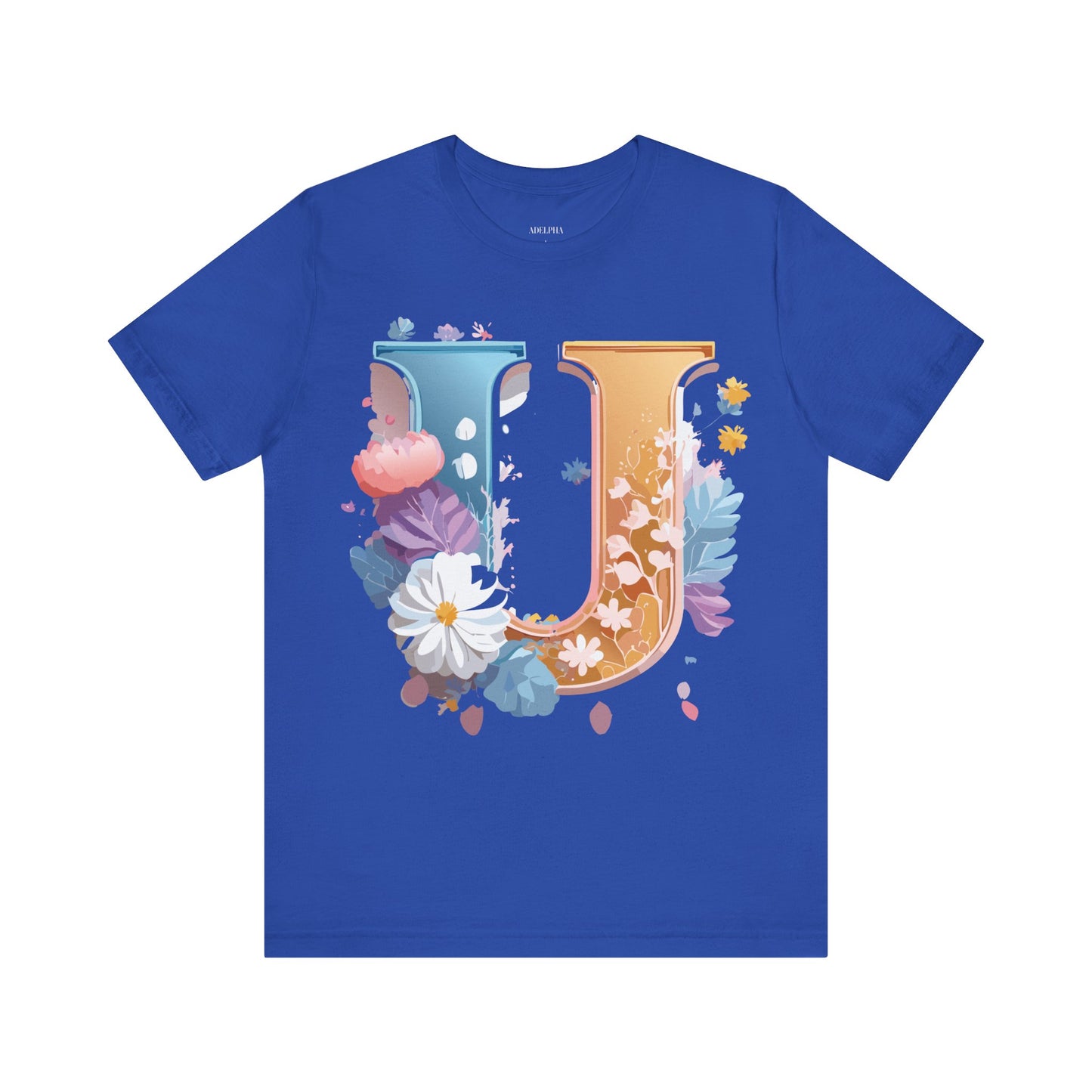 Natural Cotton Tee Shirt - Letters Collection - U Printify