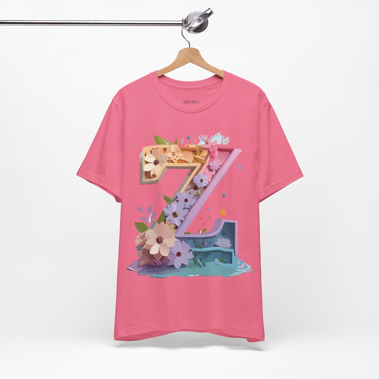 Natural Cotton Tee Shirt - Letters Collection - Z Printify