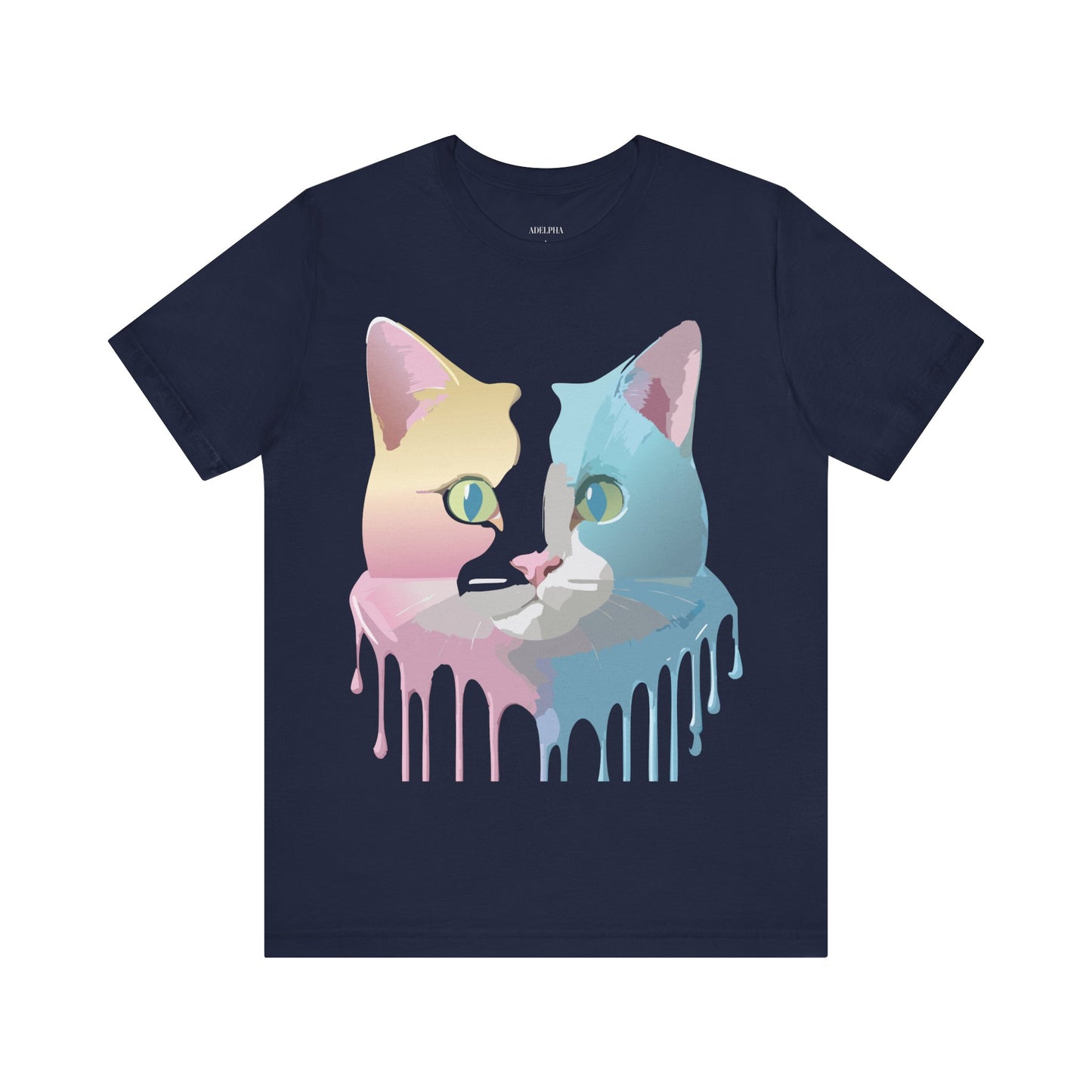 Natural Cotton Tee Shirt with Cat Printify
