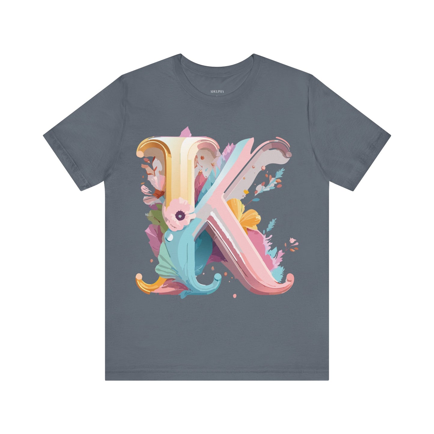 Natural Cotton Tee Shirt - Letters Collection - K Printify