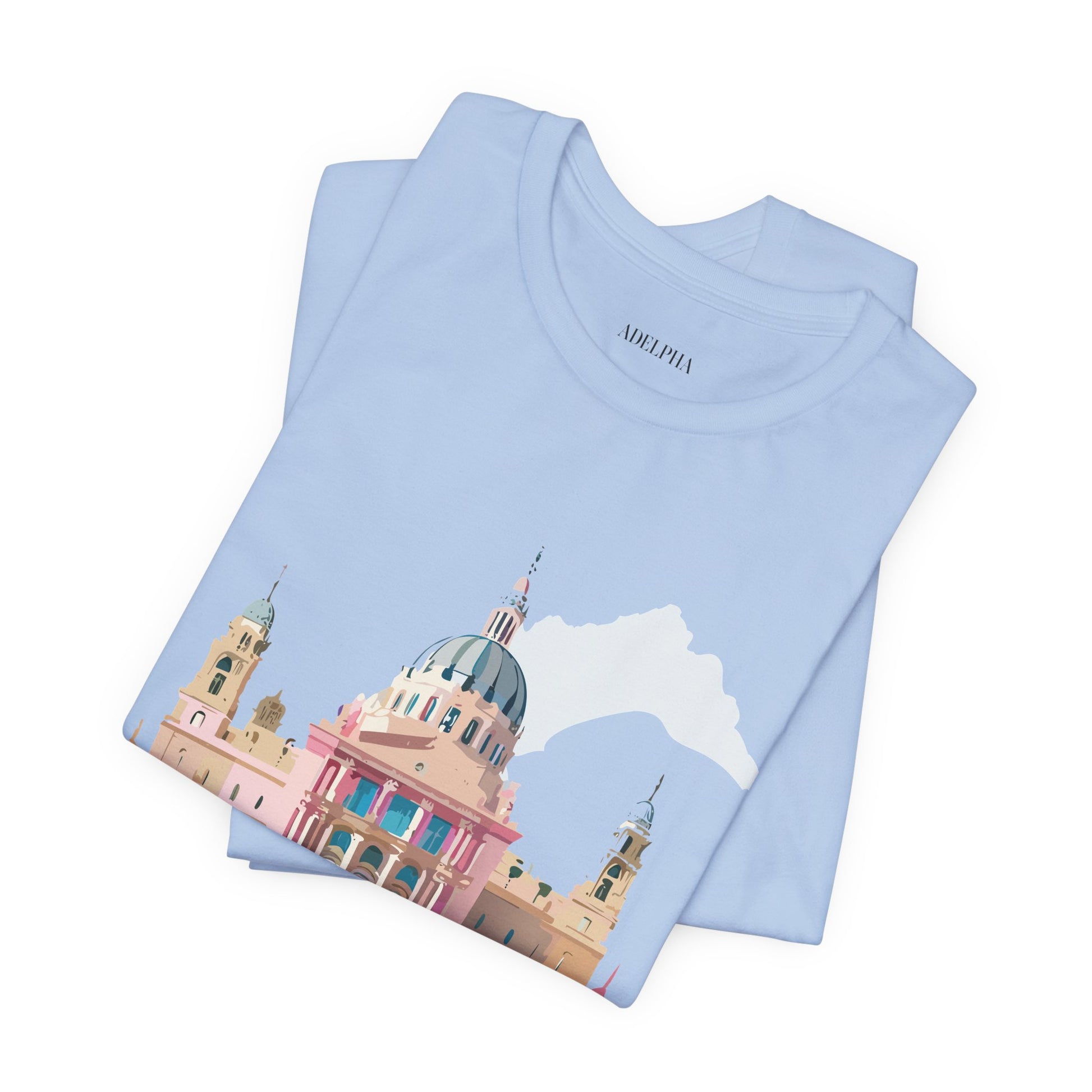 Natural Cotton Tee Shirt - Beautiful Places Collection - Madrid Printify