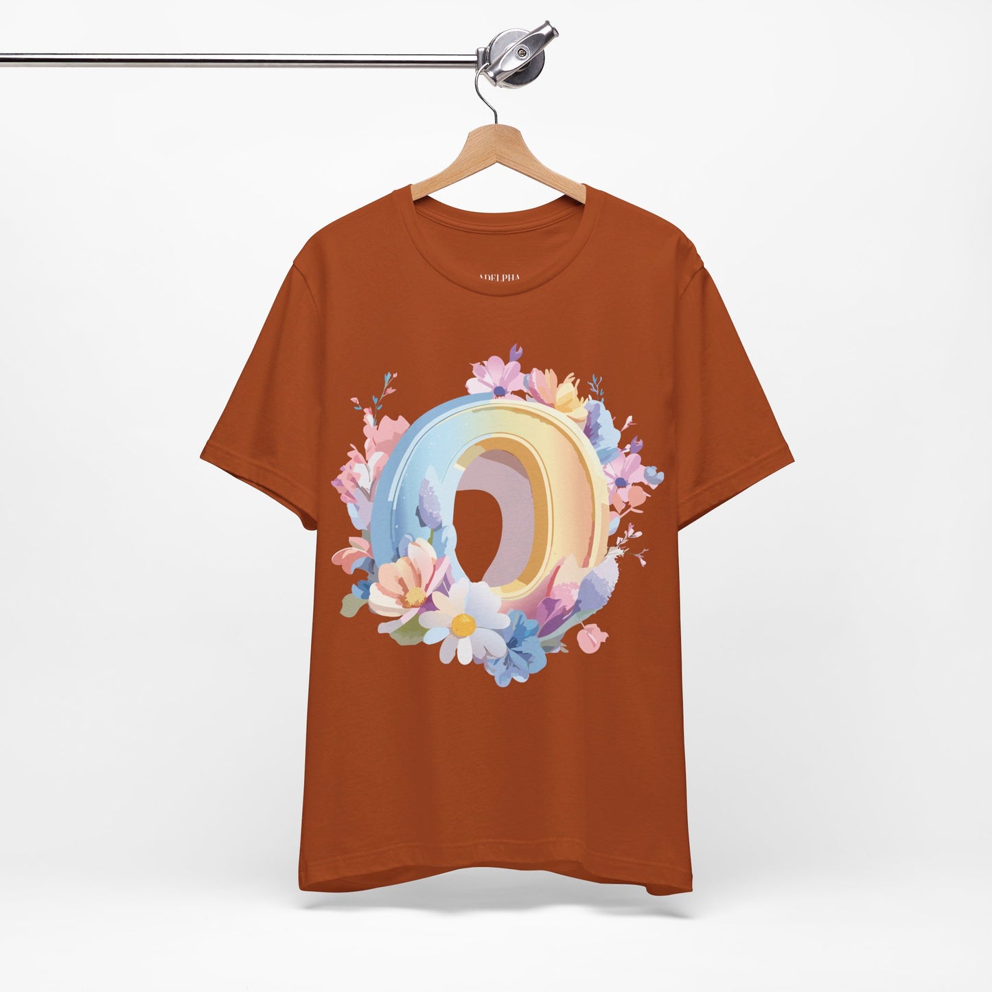 Natural Cotton Tee Shirt - Letters Collection - O Printify