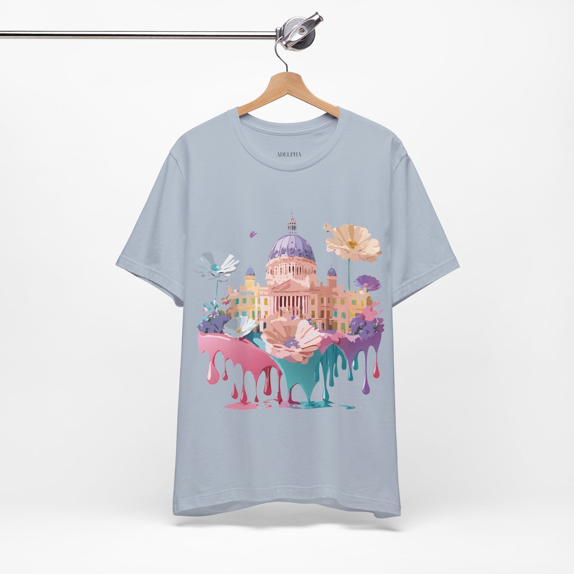 Natural Cotton Tee Shirt - Beautiful Places Collection - Madrid Printify