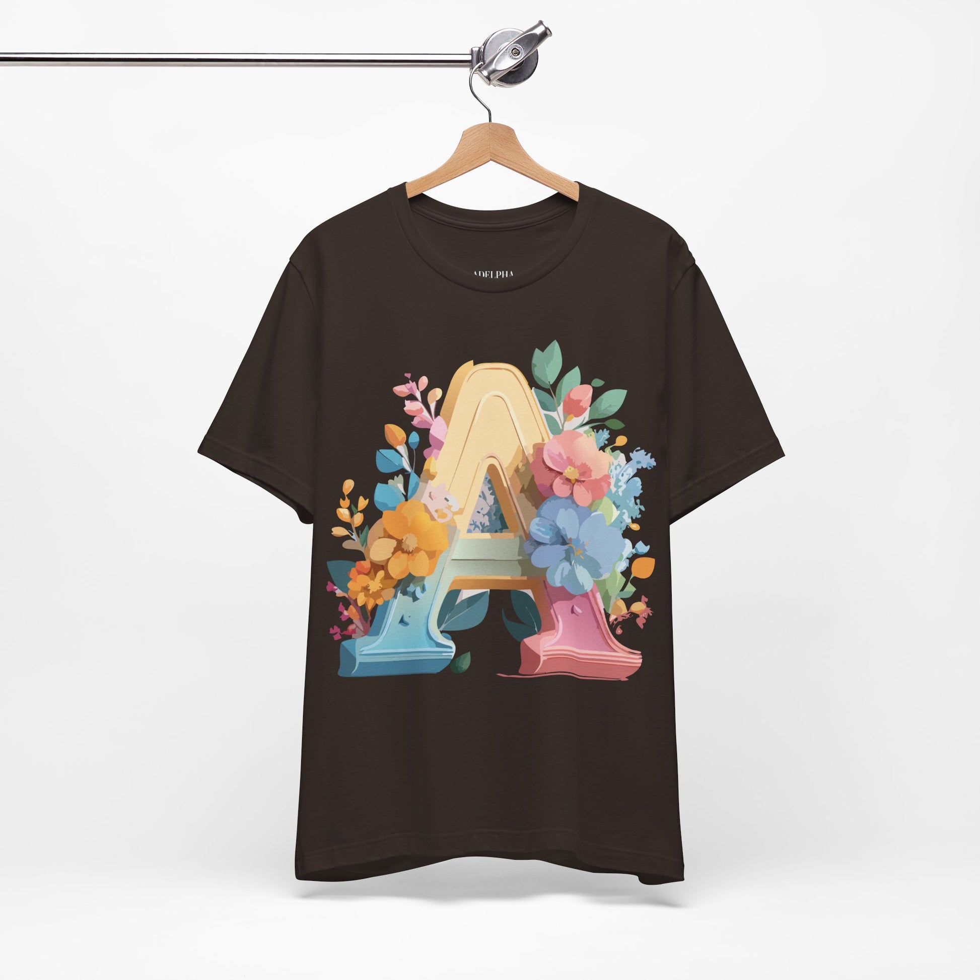 Natural Cotton Tee Shirt - Letters Collection - A Printify