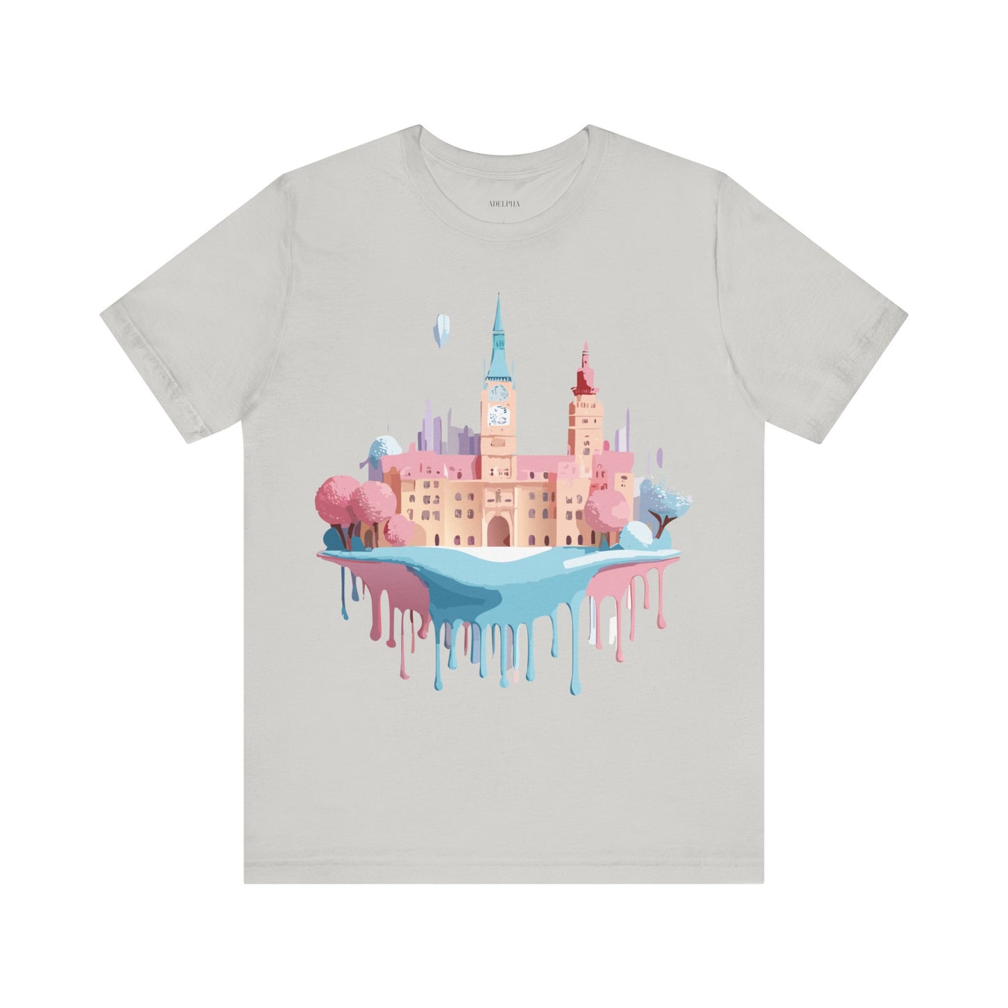 Natural Cotton Tee Shirt - Beautiful Places Collection - Prague Printify