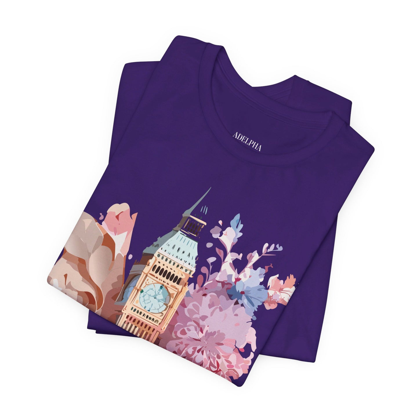 Natural Cotton Tee Shirt - Beautiful Places Collection - London Printify
