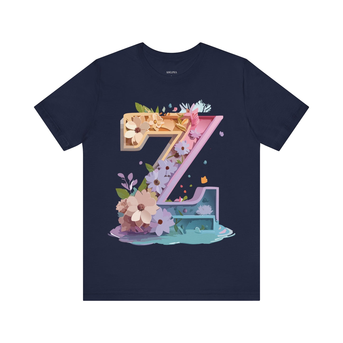 Natural Cotton Tee Shirt - Letters Collection - Z Printify
