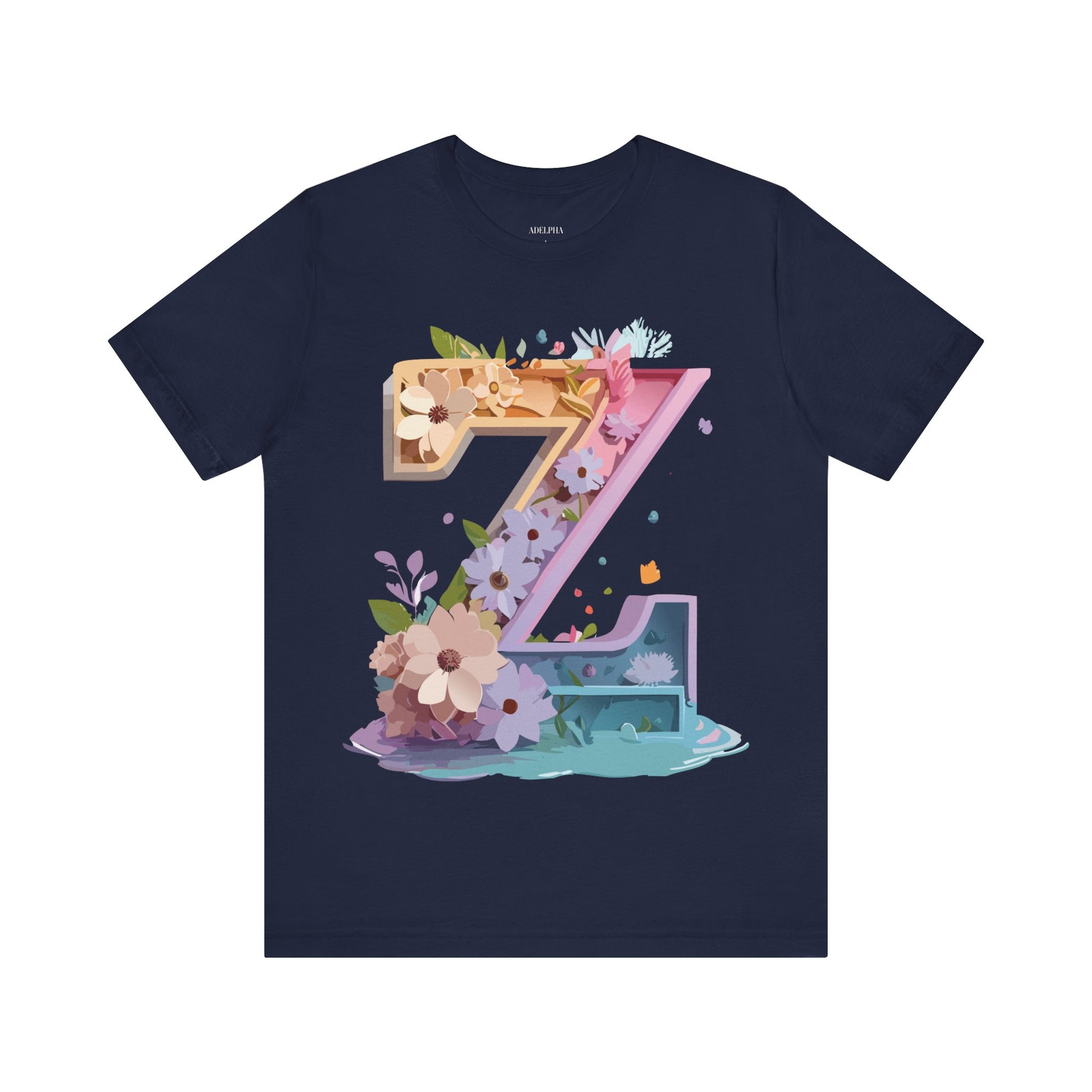 Natural Cotton Tee Shirt - Letters Collection - Z Printify