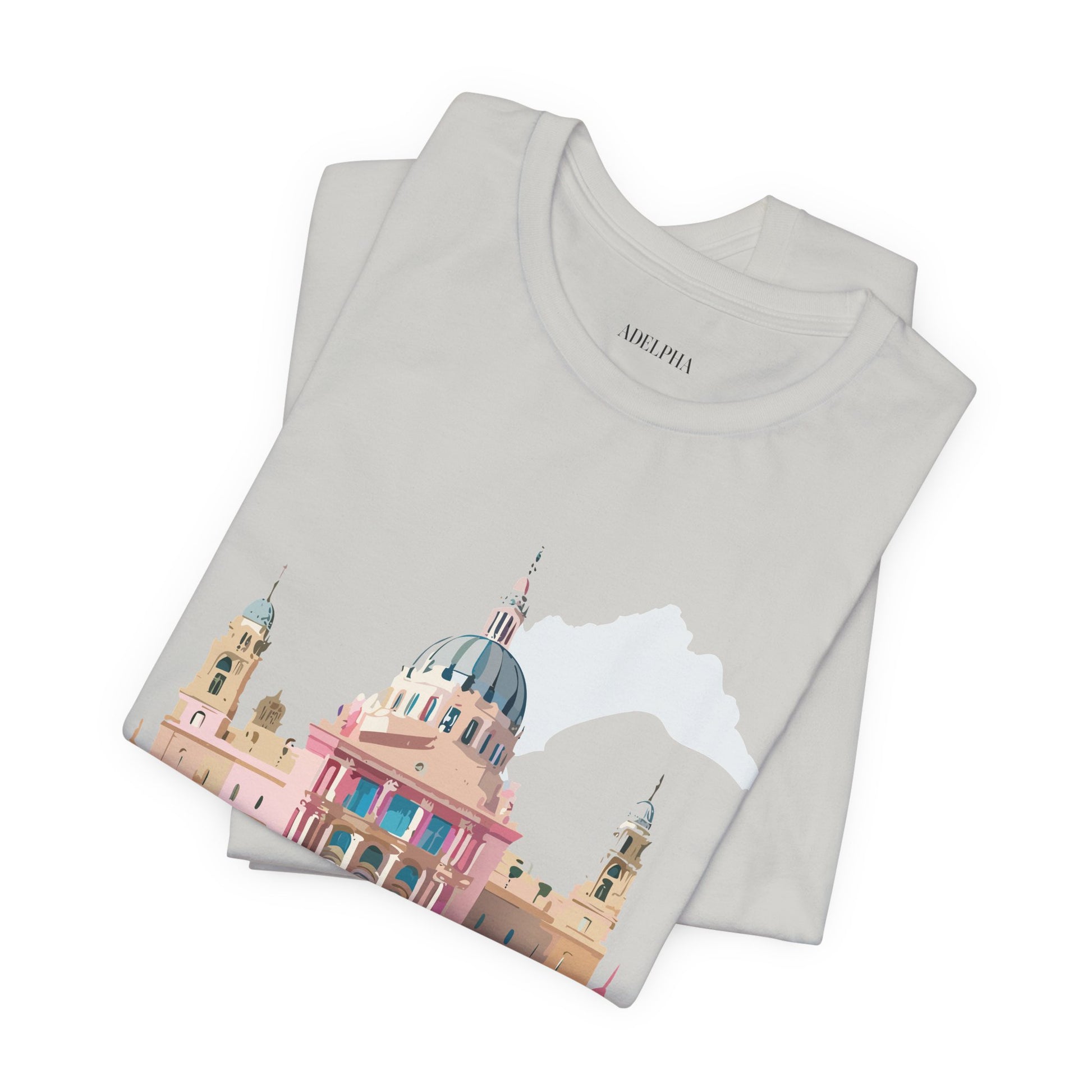 Natural Cotton Tee Shirt - Beautiful Places Collection - Madrid Printify