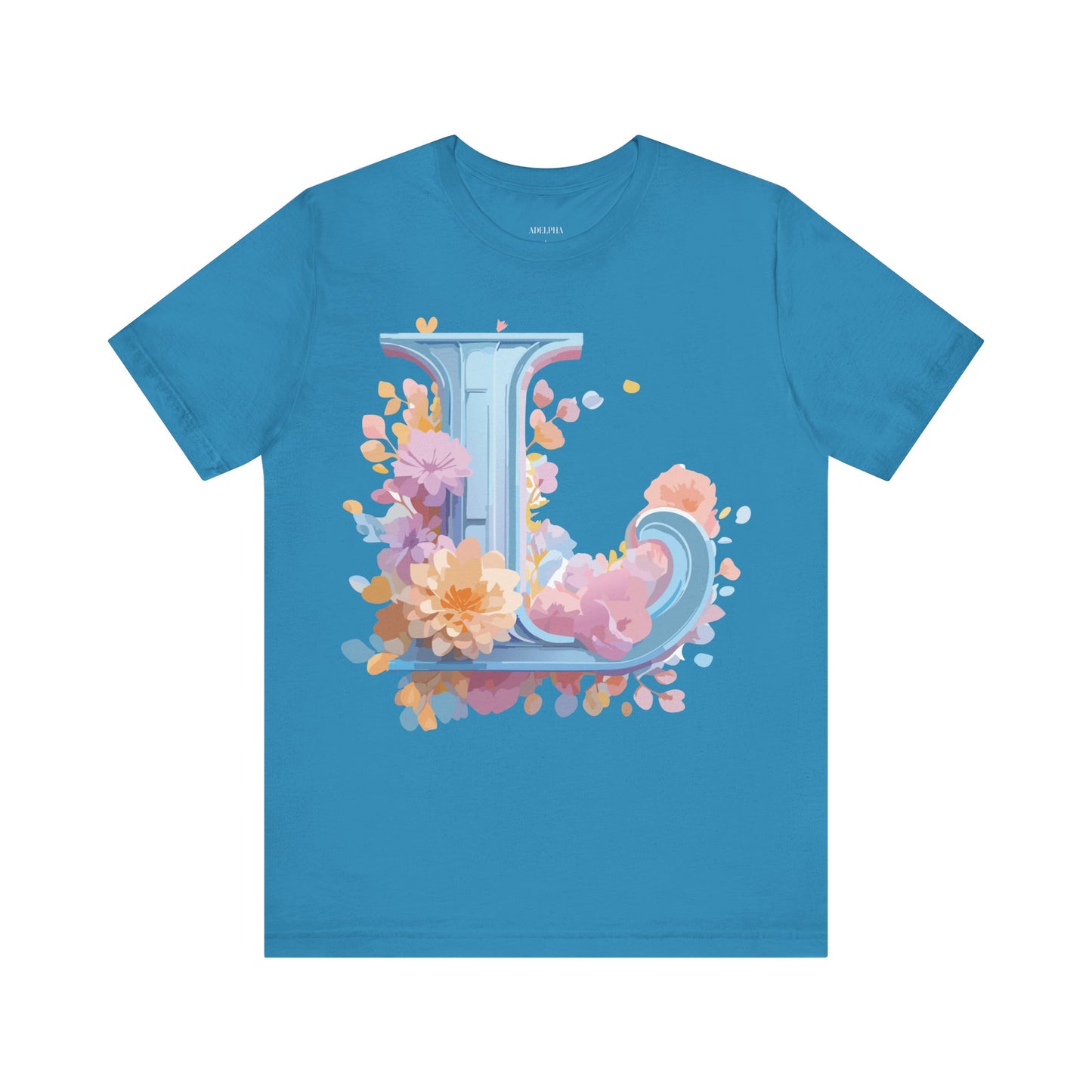 Natural Cotton Tee Shirt - Letters Collection - L Printify