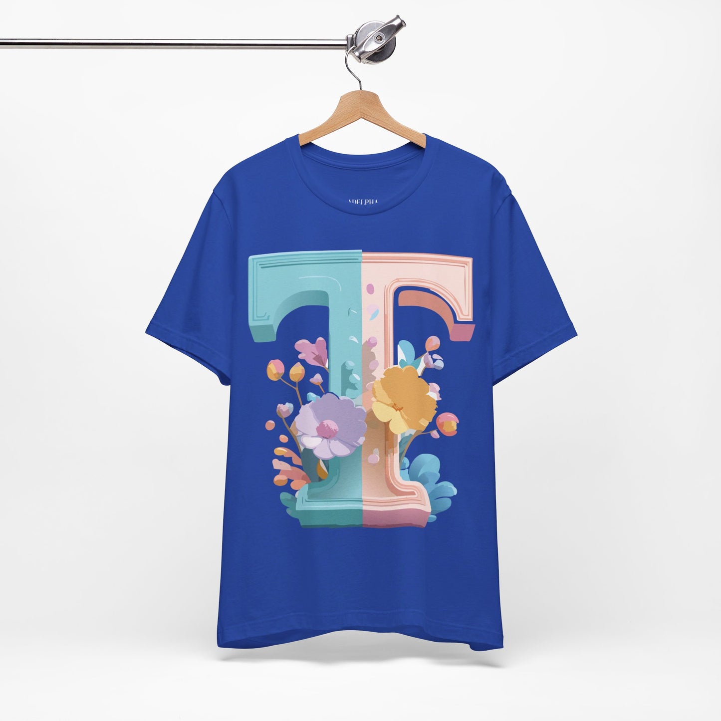 Natural Cotton Tee Shirt - Letters Collection - T Printify