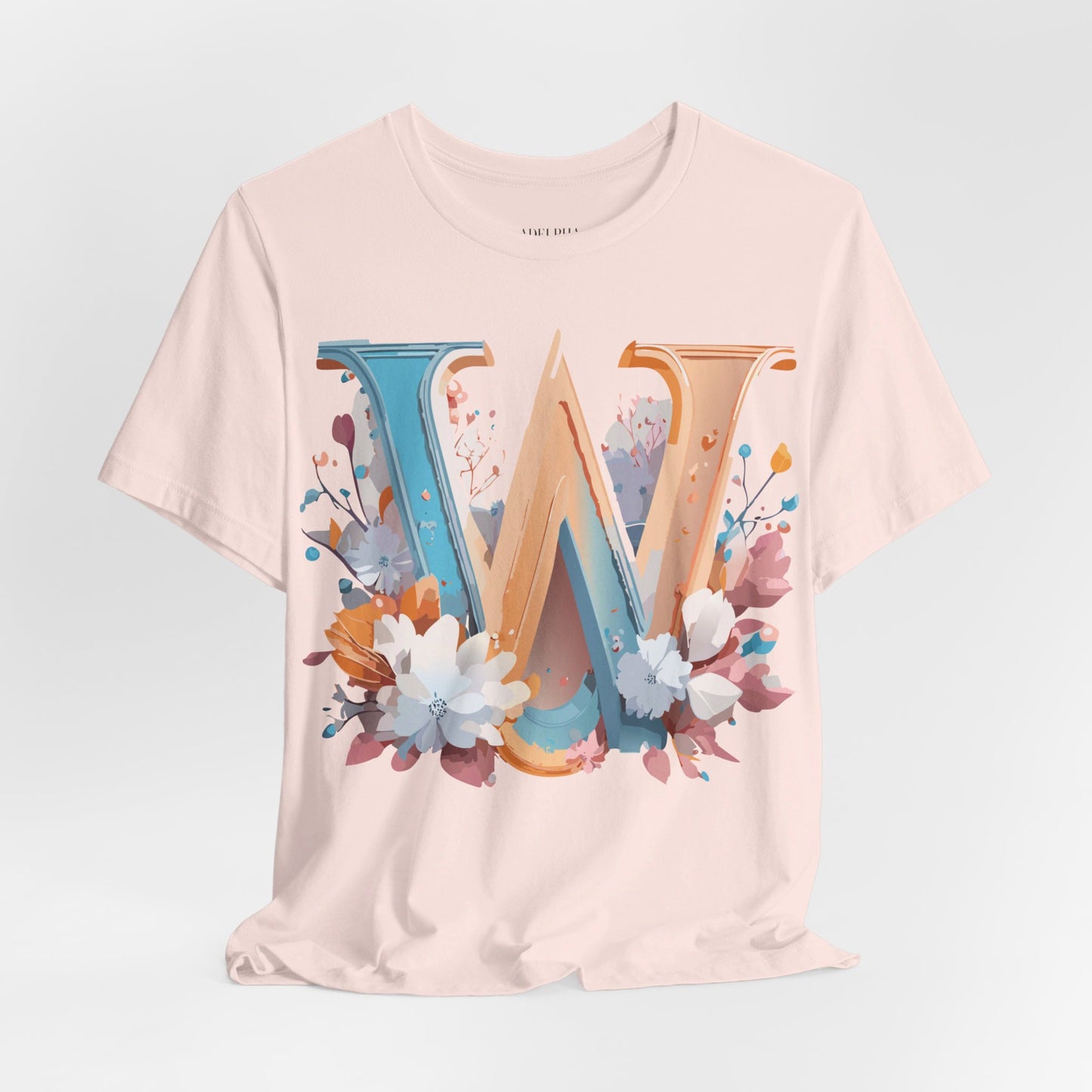 Natural Cotton Tee Shirt - Letters Collection - W Printify