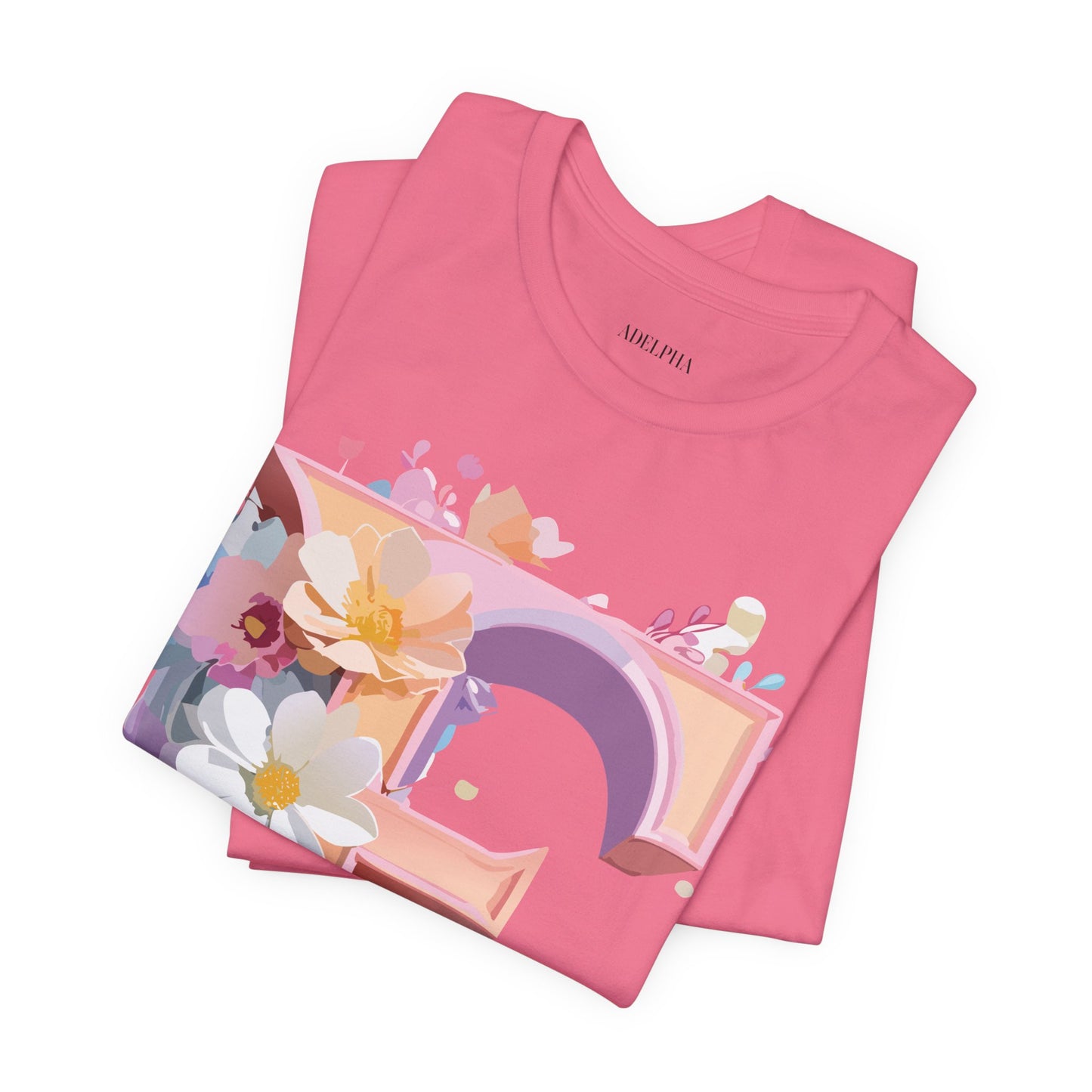Natural Cotton Tee Shirt - Letters Collection - E Printify