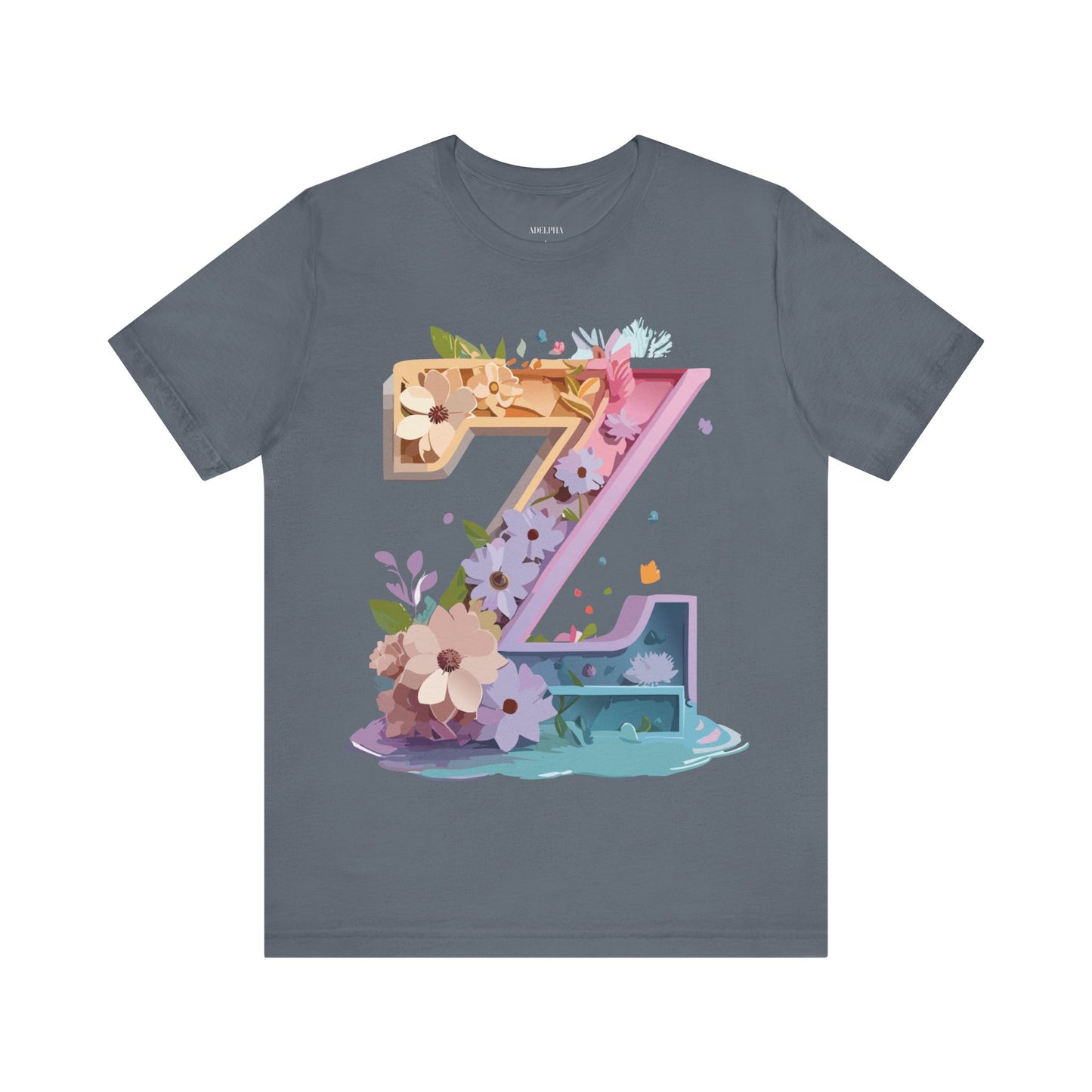Natural Cotton Tee Shirt - Letters Collection - Z Printify
