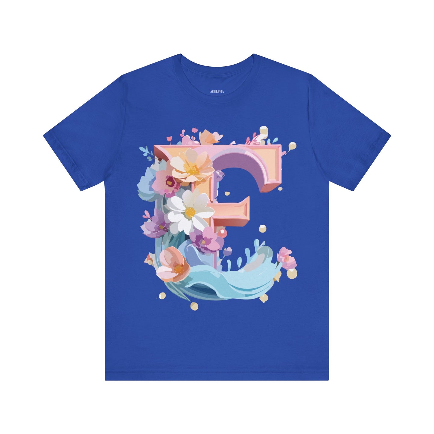 Natural Cotton Tee Shirt - Letters Collection - E Printify