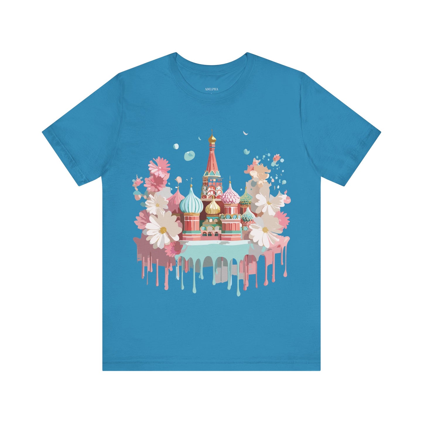 Natural Cotton Tee Shirt - Beautiful Places Collection - Moscow Printify