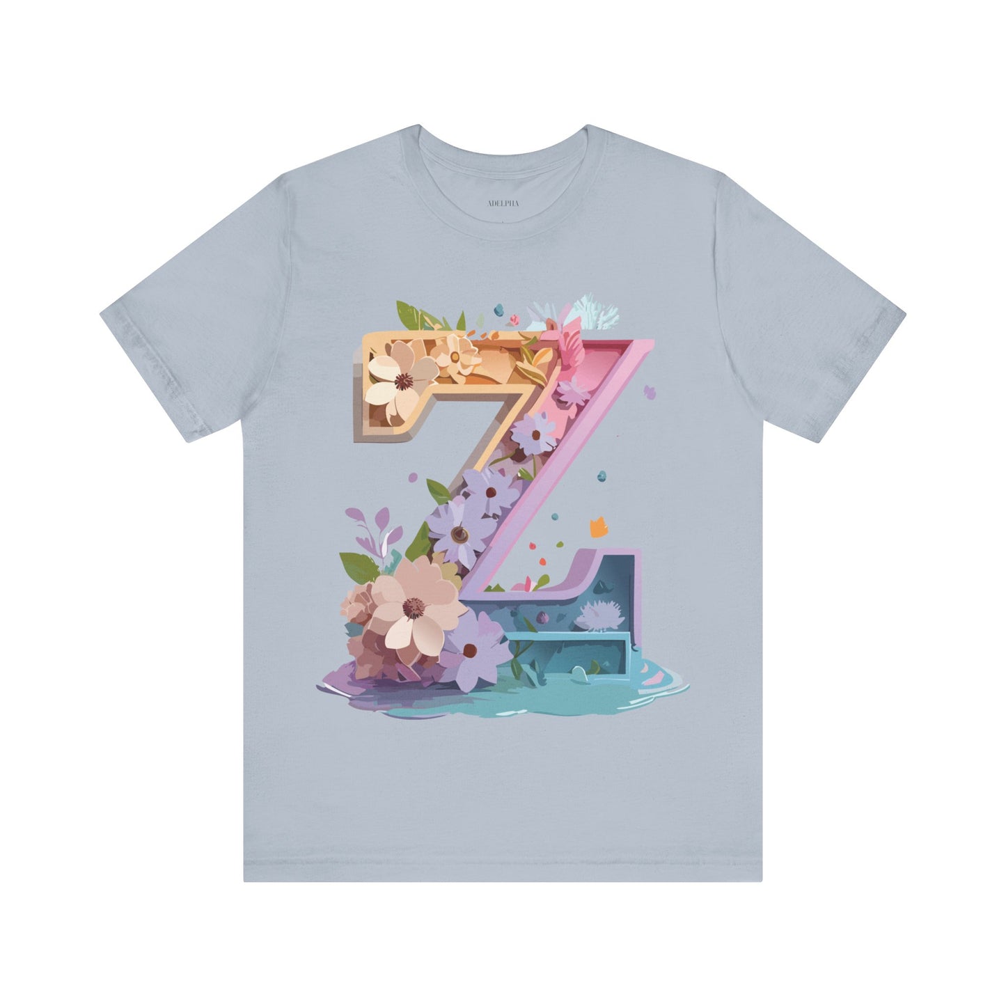 Natural Cotton Tee Shirt - Letters Collection - Z Printify