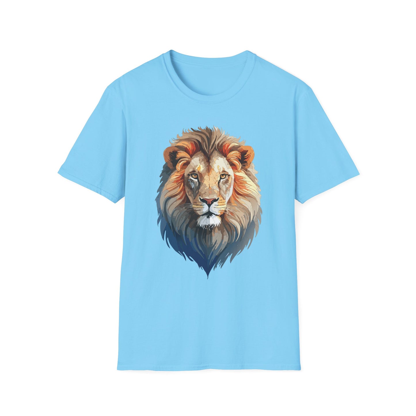 Lion Shirt, Shirt with Lion, Floral Lion Tee, Shirt with Animals