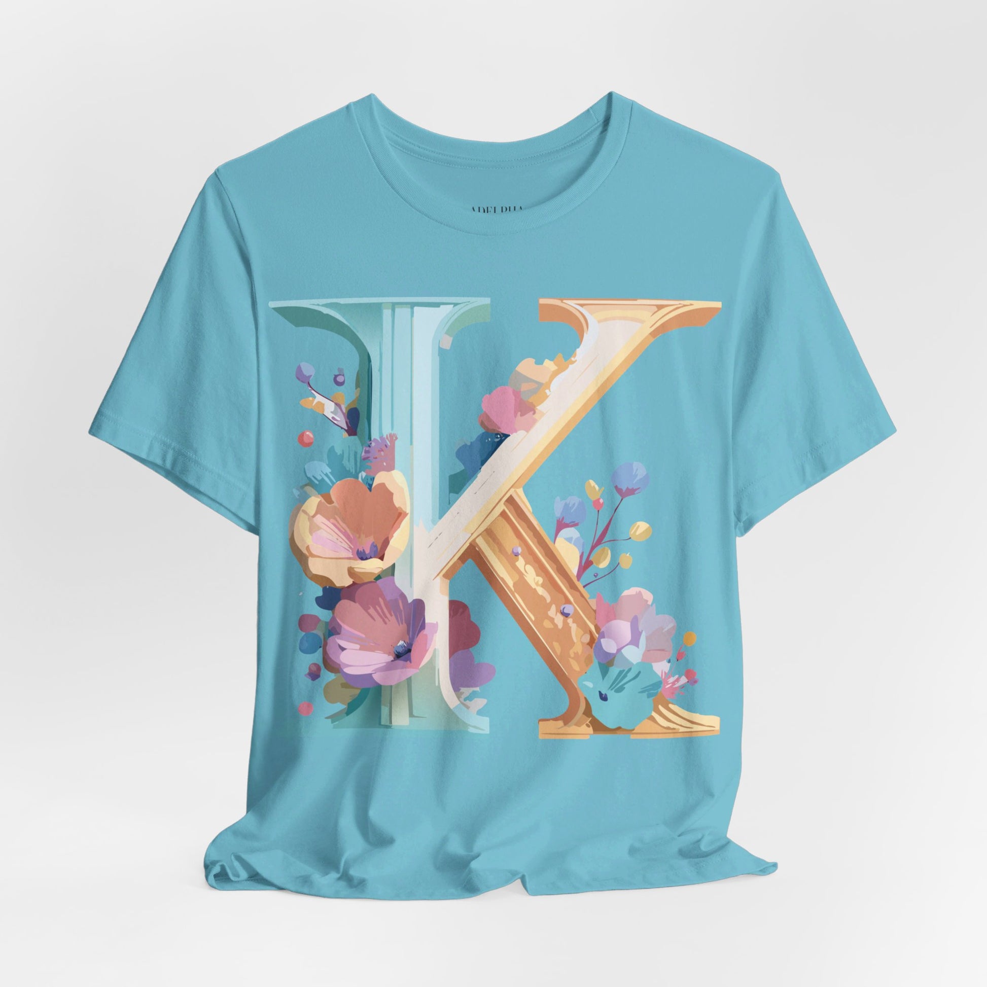 Natural Cotton Tee Shirt - Letters Collection - K Printify