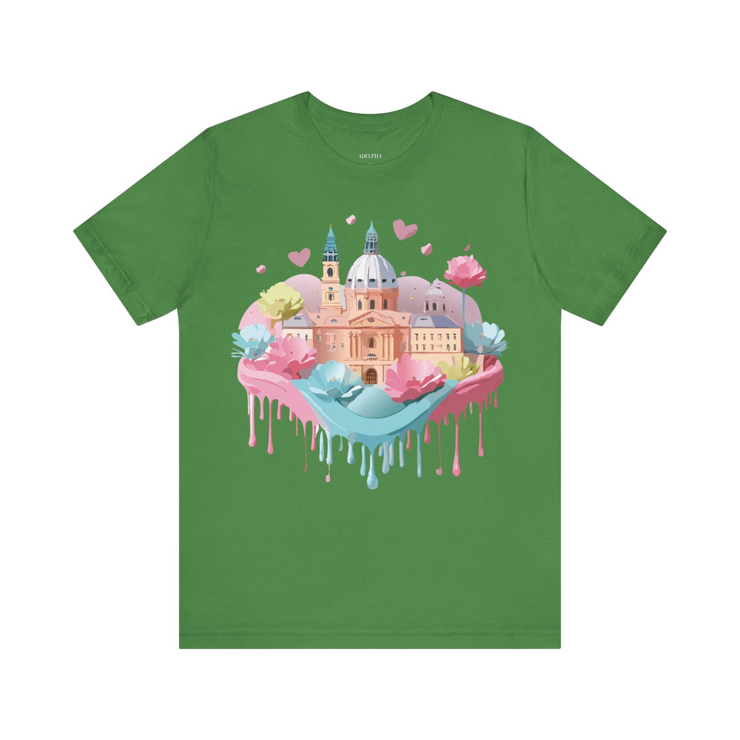 Natural Cotton Tee Shirt - Beautiful Places Collection - Prague Printify