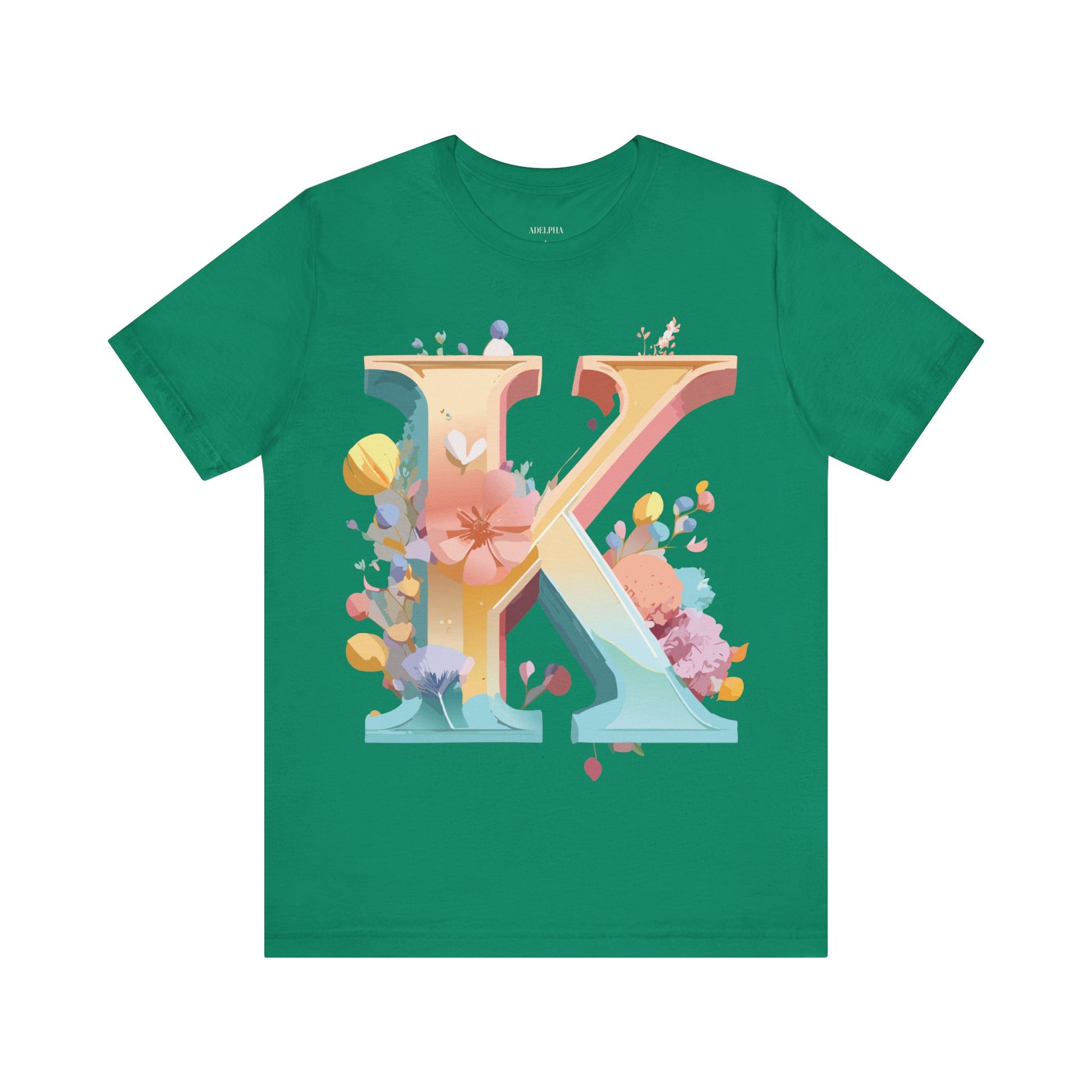 Natural Cotton Tee Shirt - Letters Collection - K Printify