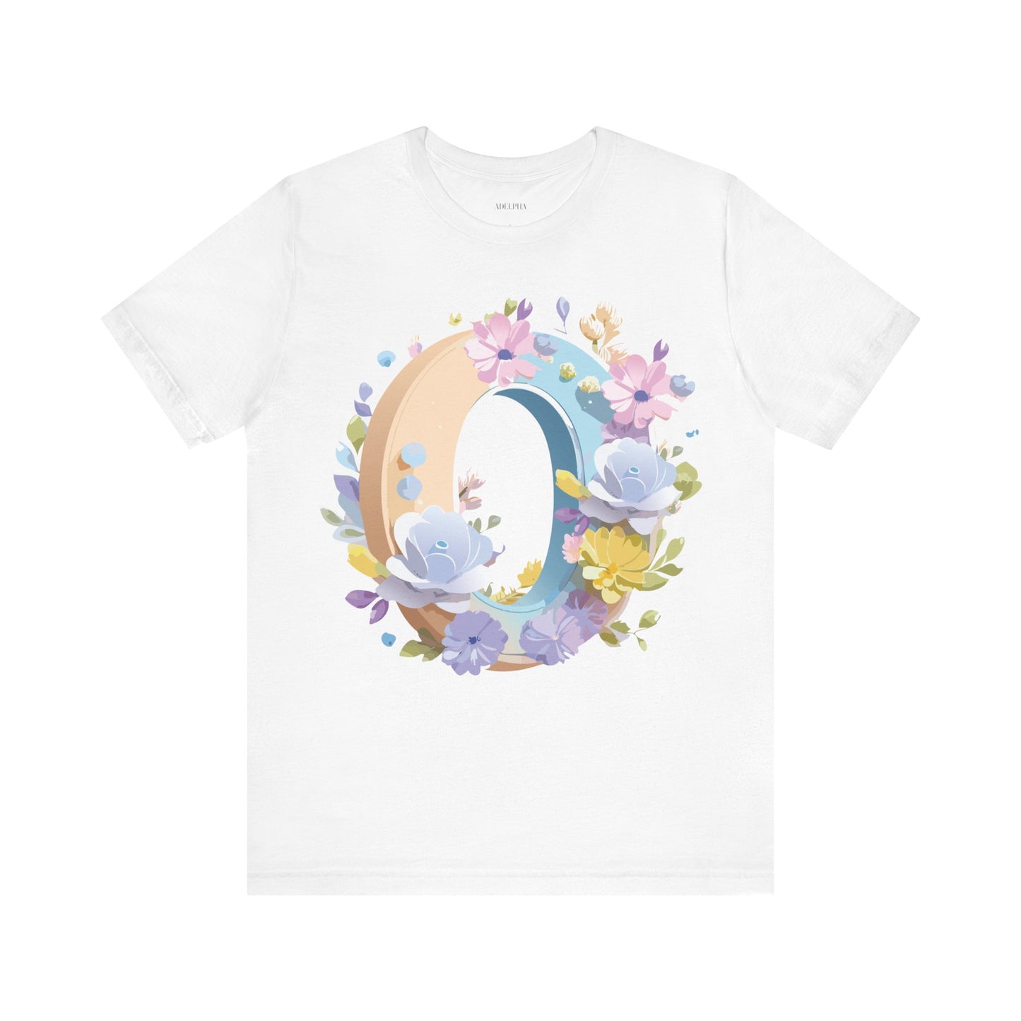 Natural Cotton Tee Shirt - Letters Collection - O Printify