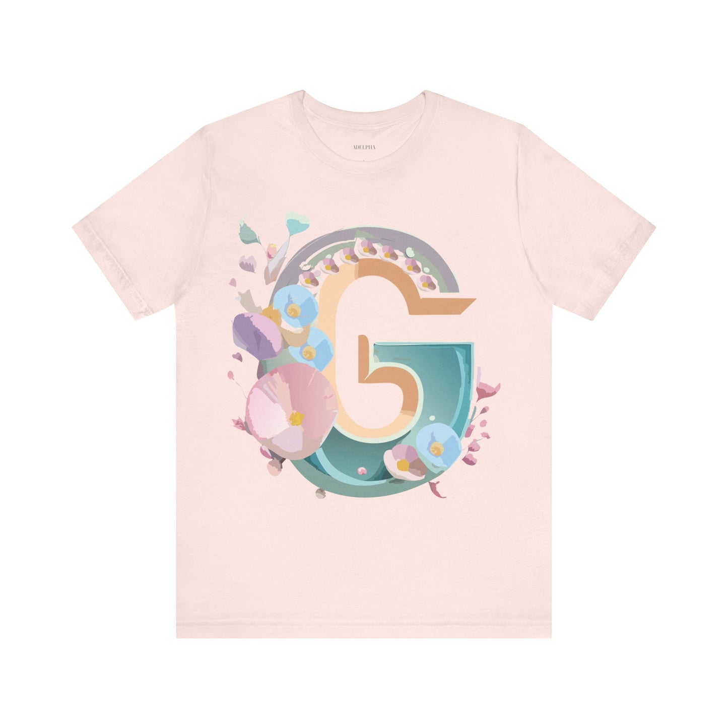 Natural Cotton Tee Shirt - Letters Collection - G Printify