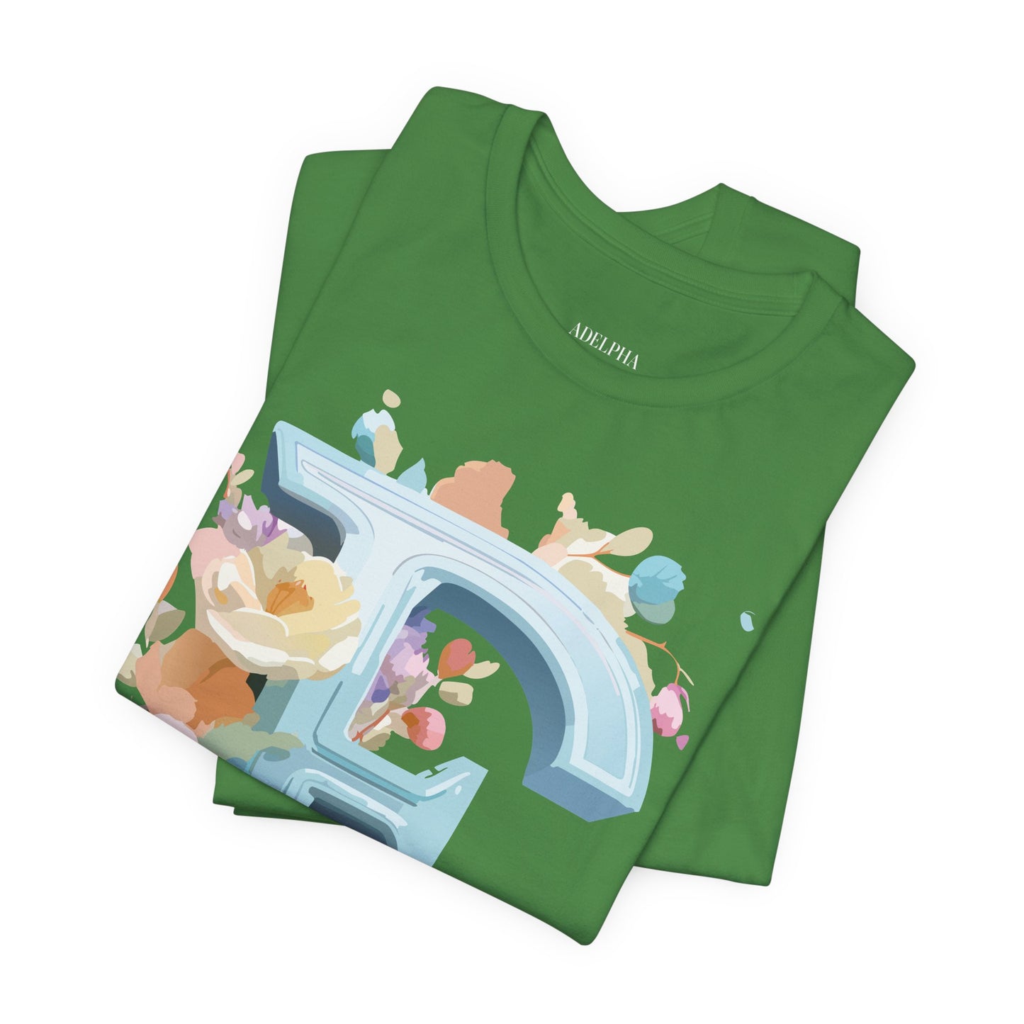 Natural Cotton Tee Shirt - Letters Collection - E Printify