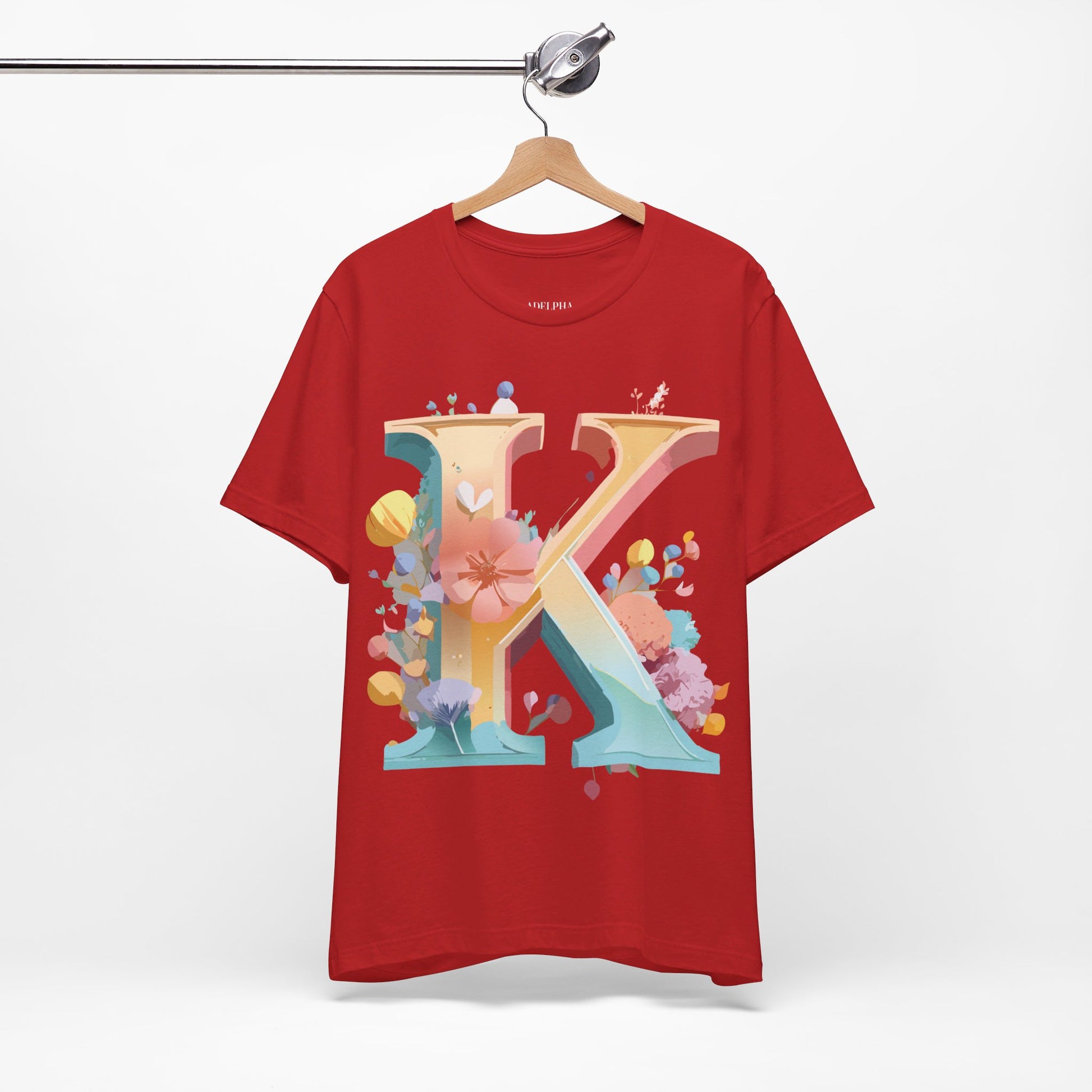 Natural Cotton Tee Shirt - Letters Collection - K Printify