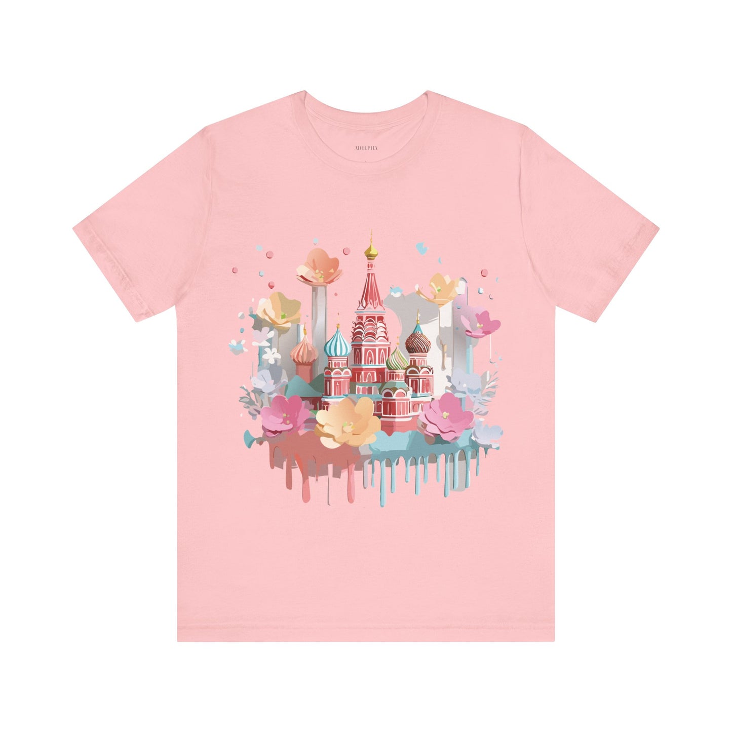 Natural Cotton Tee Shirt - Beautiful Places Collection - Moscow Printify