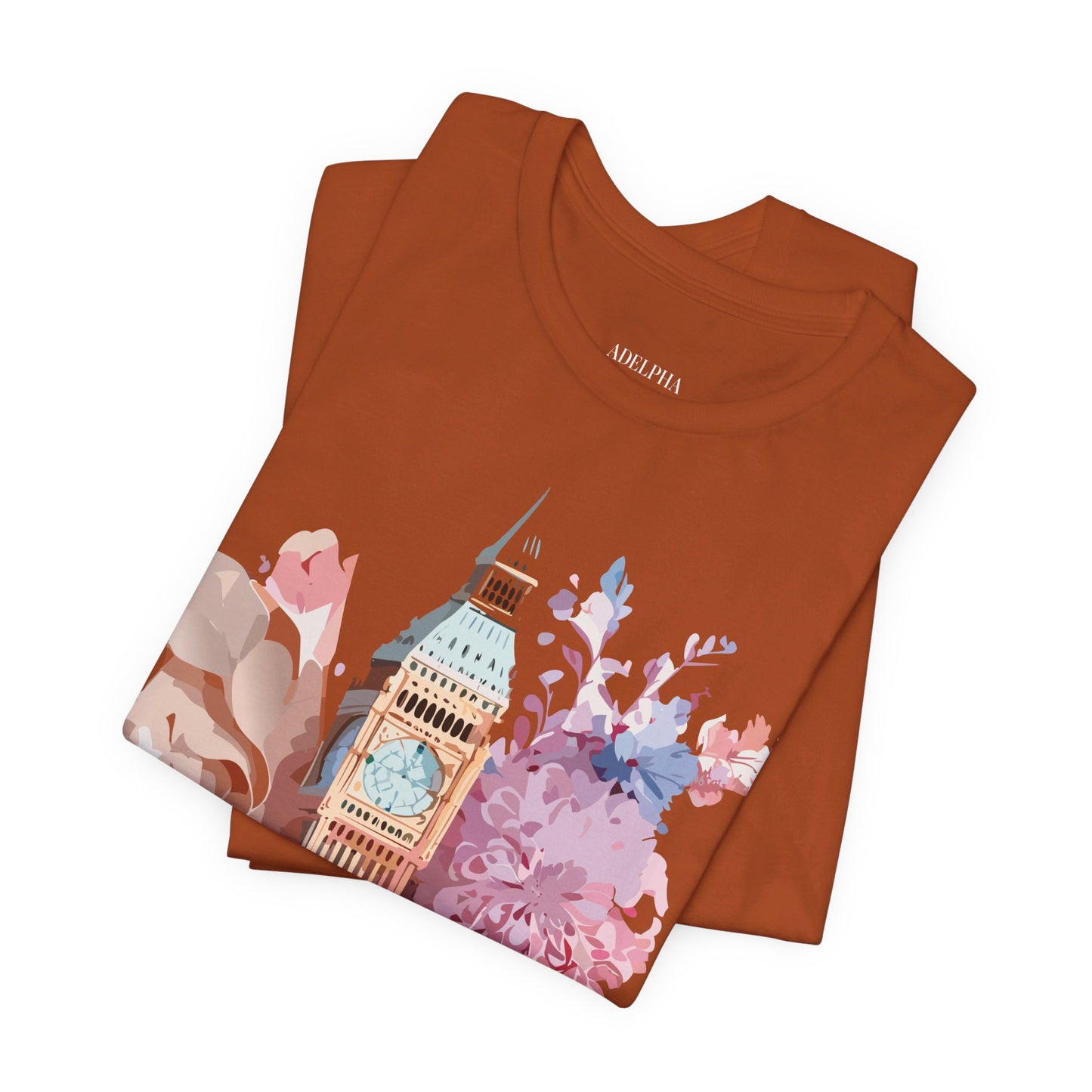 Natural Cotton Tee Shirt - Beautiful Places Collection - London Printify