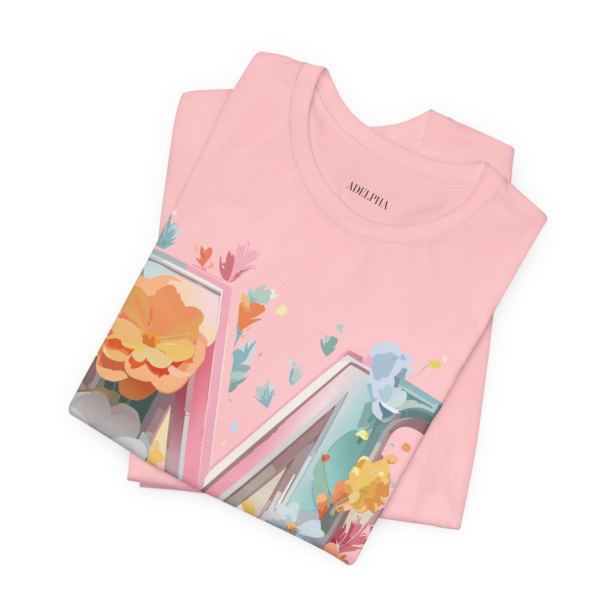 Natural Cotton Tee Shirt - Letters Collection - M Printify