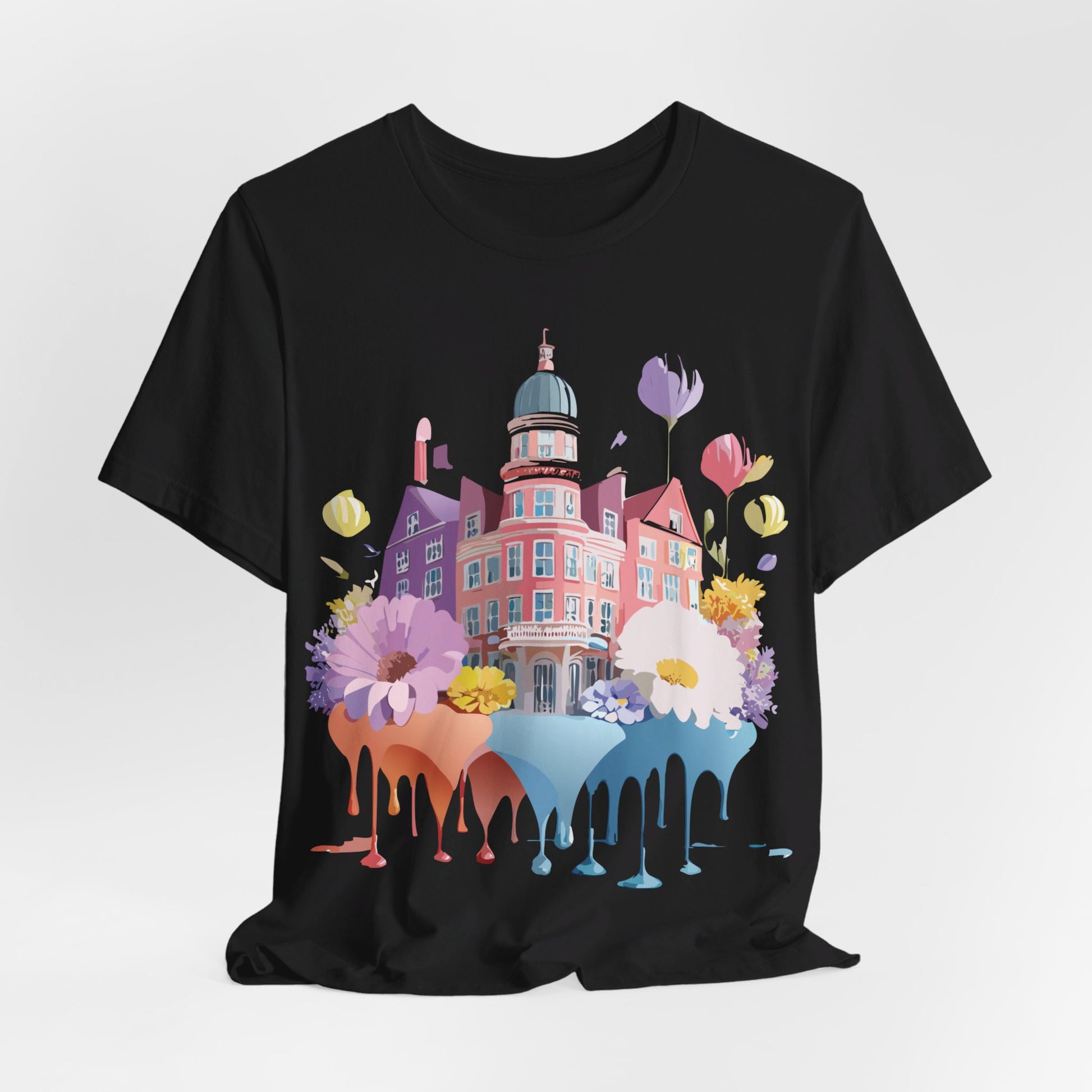 Natural Cotton Tee Shirt - Beautiful Places Collection - Amsterdam Printify