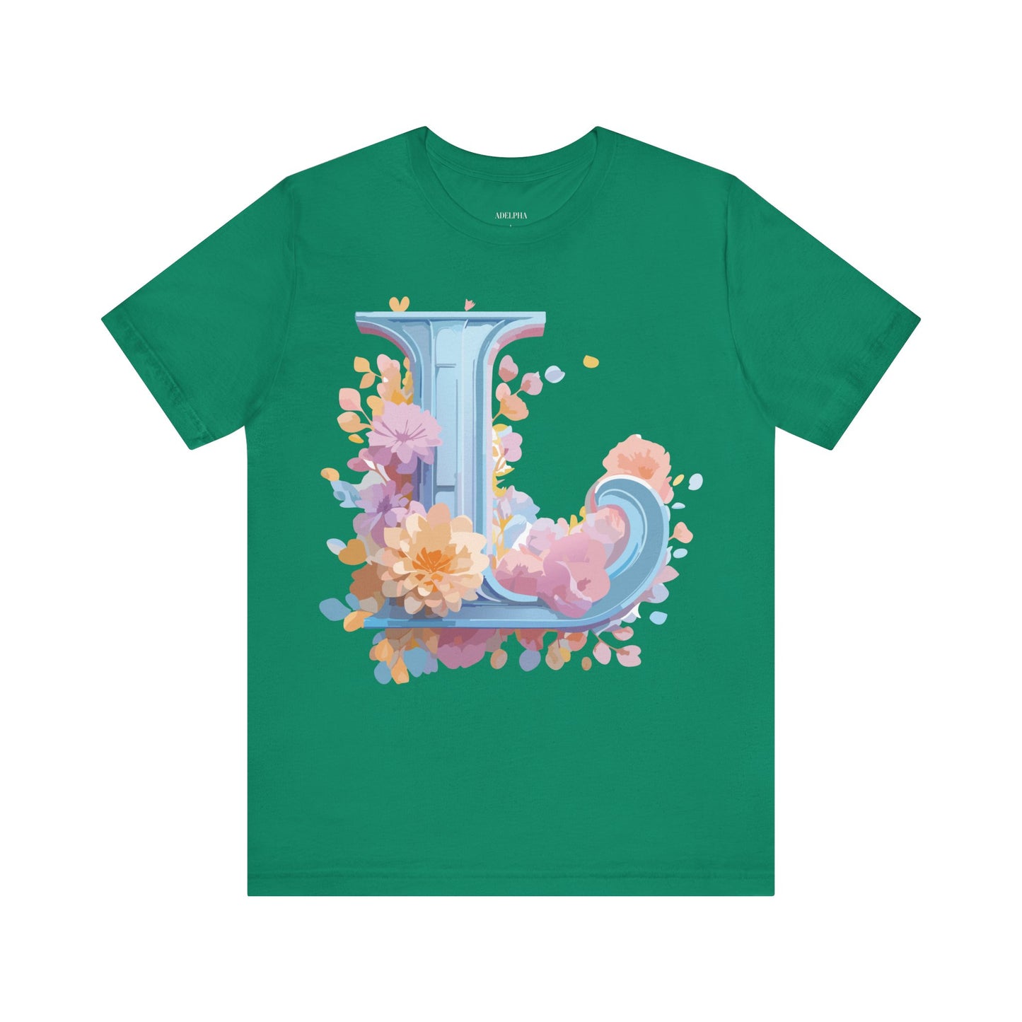 Natural Cotton Tee Shirt - Letters Collection - L Printify