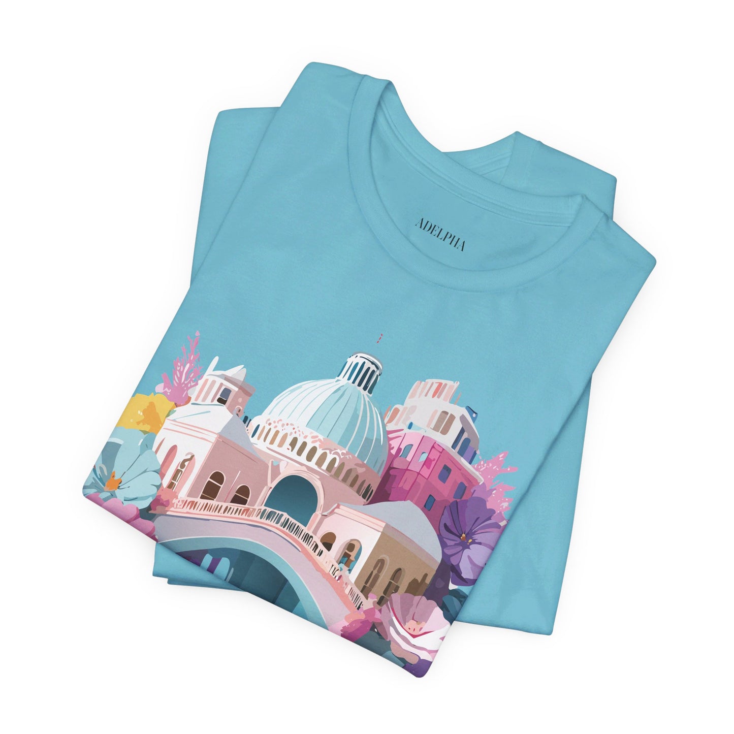 Natural Cotton Tee Shirt - Beautiful Places Collection - Venice Printify