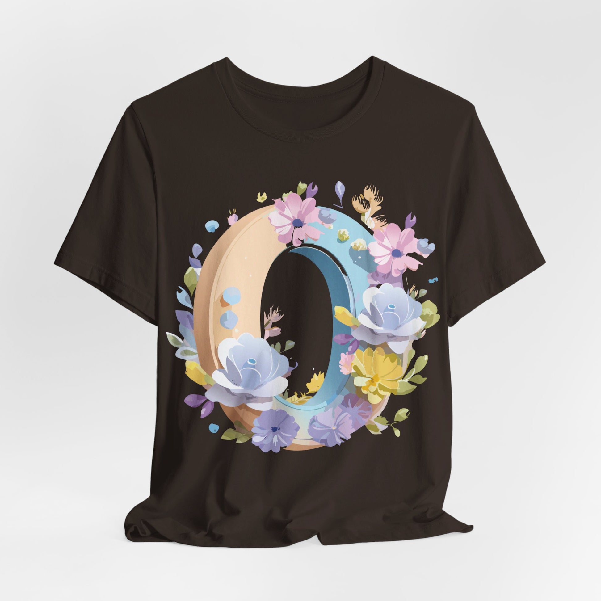 Natural Cotton Tee Shirt - Letters Collection - O Printify