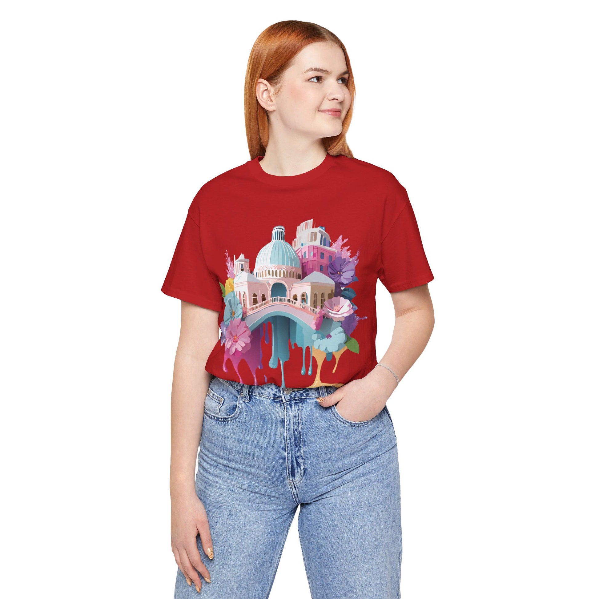 Natural Cotton Tee Shirt - Beautiful Places Collection - Venice Printify