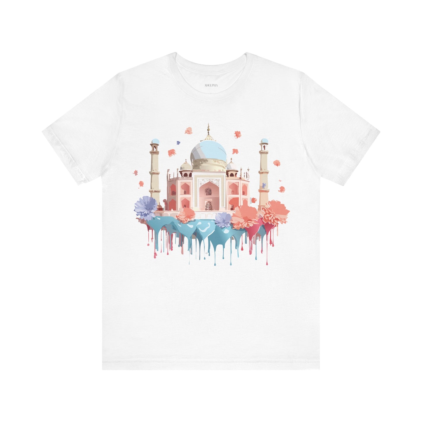 Natural Cotton Tee Shirt - Taj Mahal, India Printify