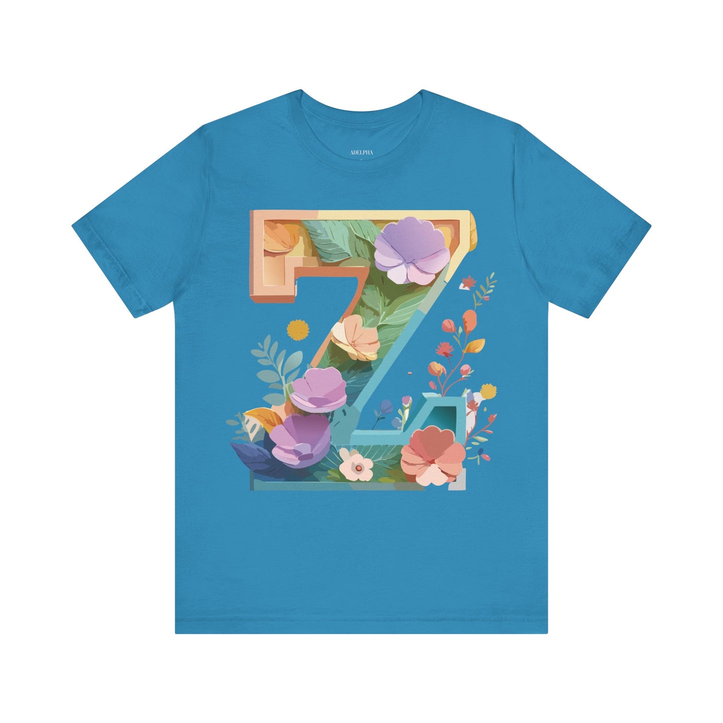 Natural Cotton Tee Shirt - Letters Collection - Z Printify