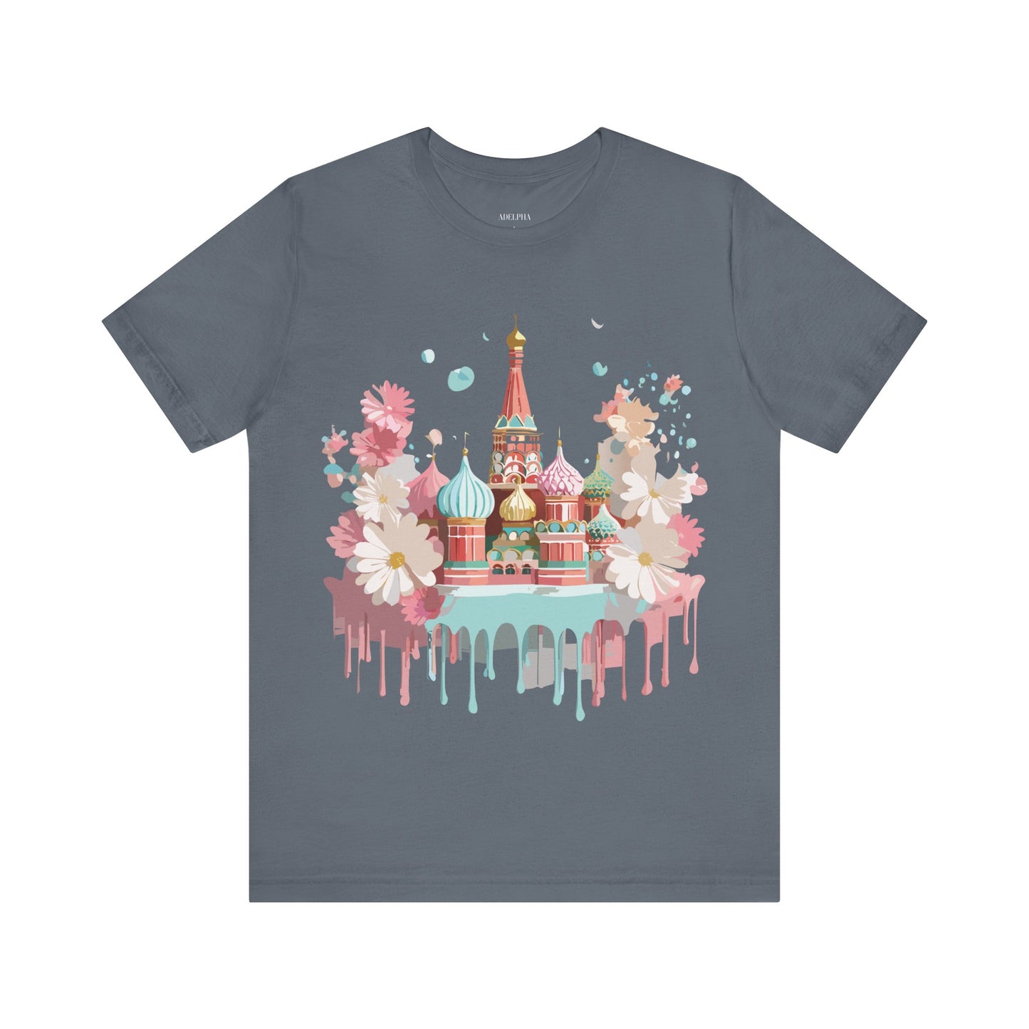 Natural Cotton Tee Shirt - Beautiful Places Collection - Moscow Printify